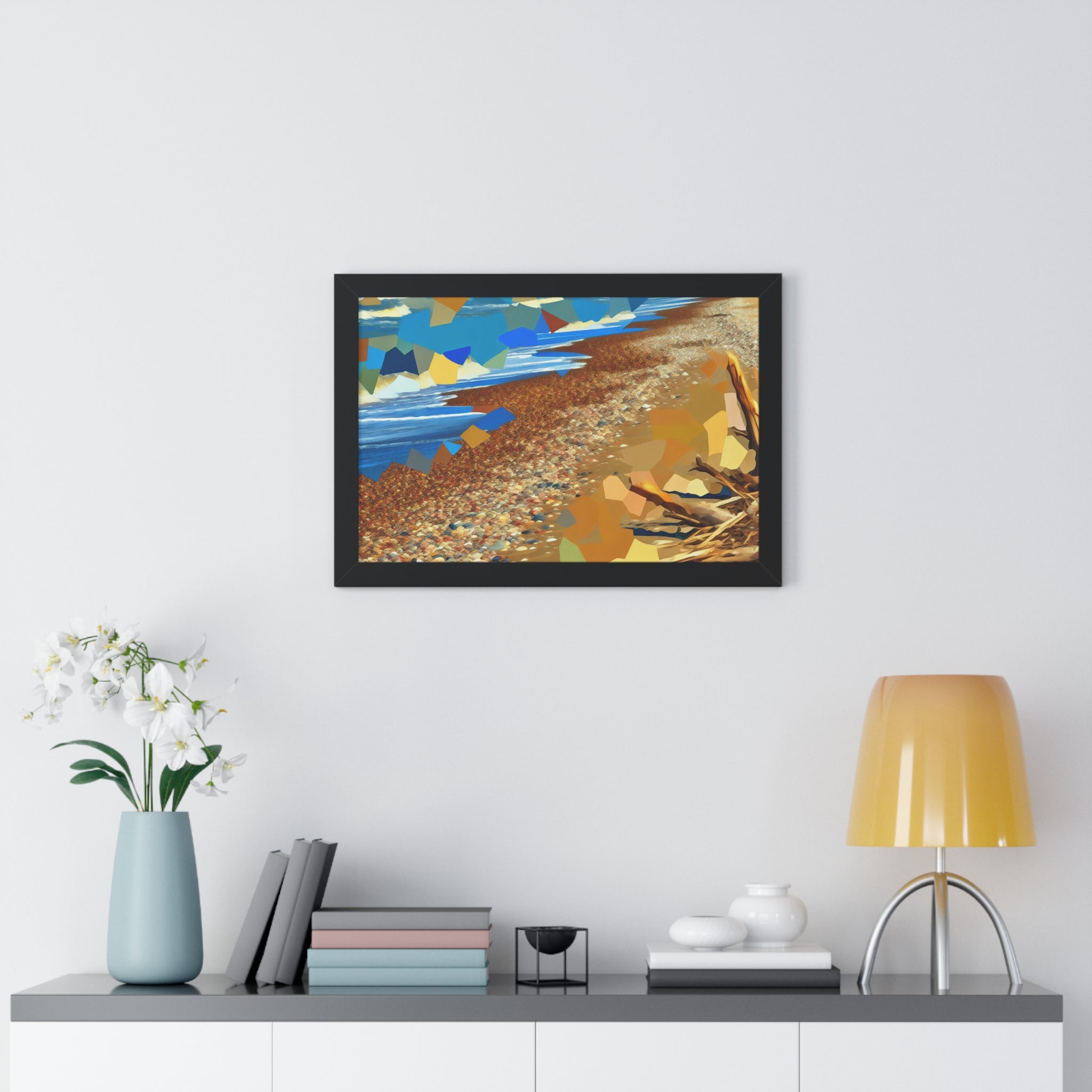 Tidal Whispers and Sunlight | Framed Print