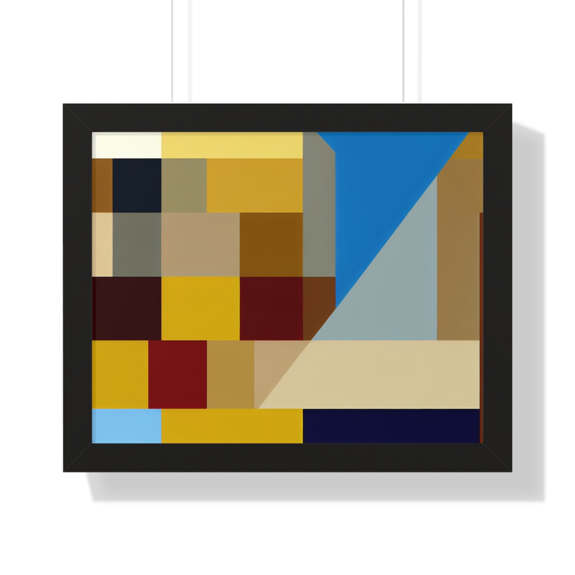 Colorful Geometric Symphony | Framed Print