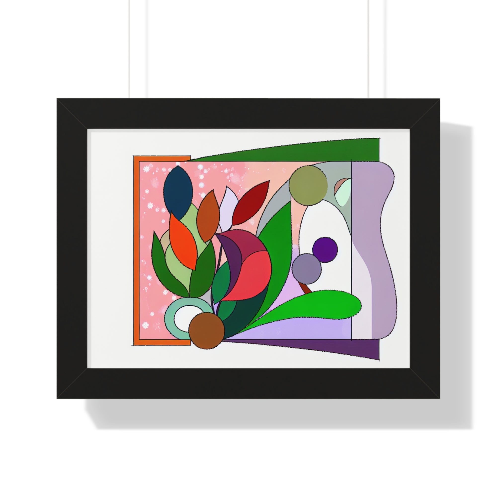 Verdant Whispers and Blooms | Framed Print