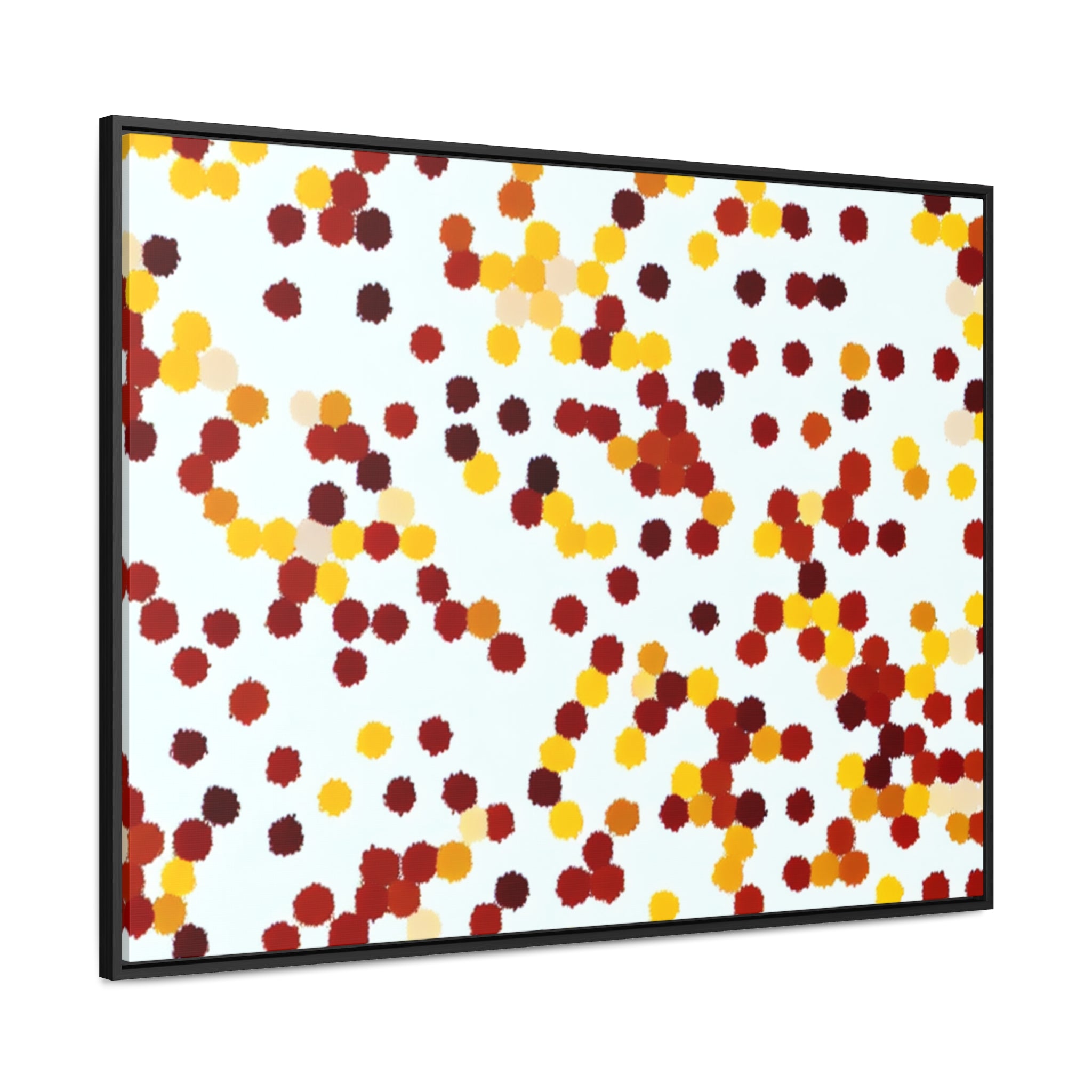 Ebullient Dots of Harmony | Framed Canvas