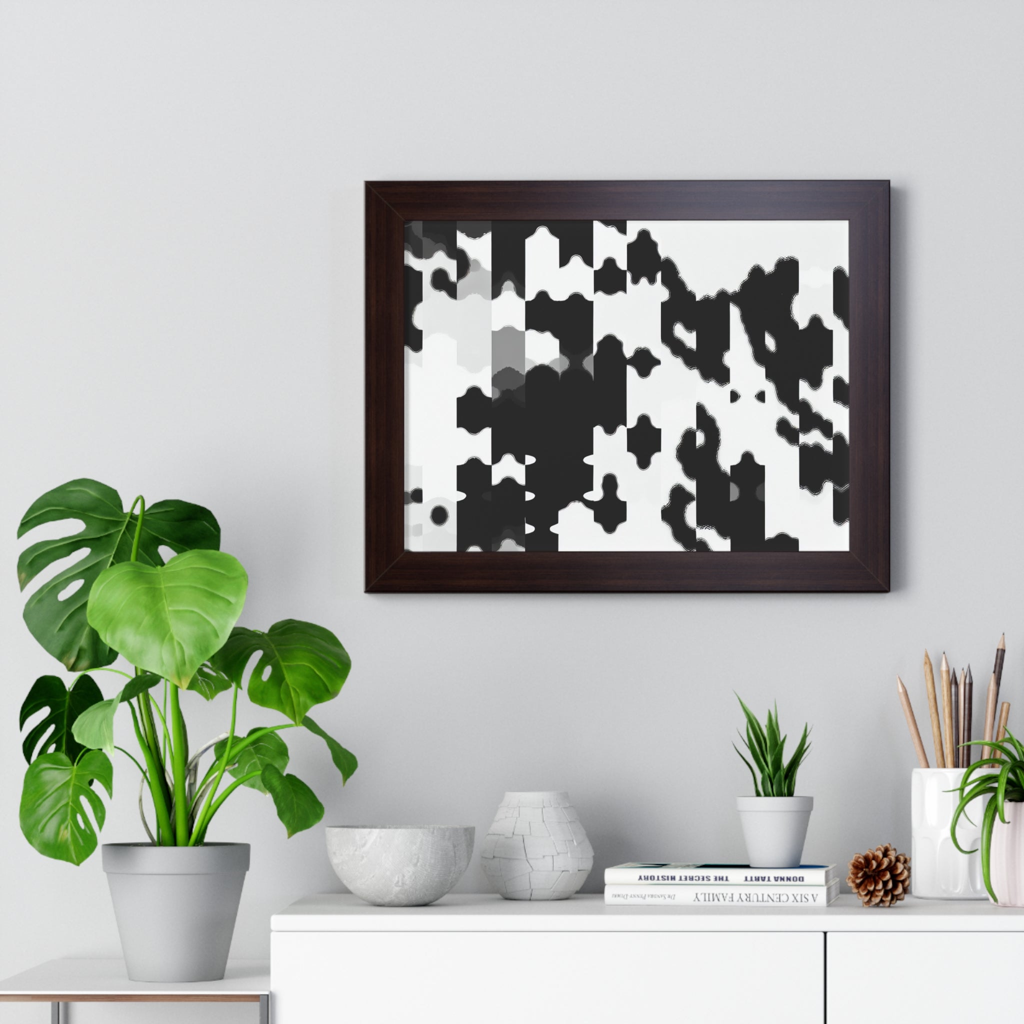 Tension in Monochrome | Framed Print