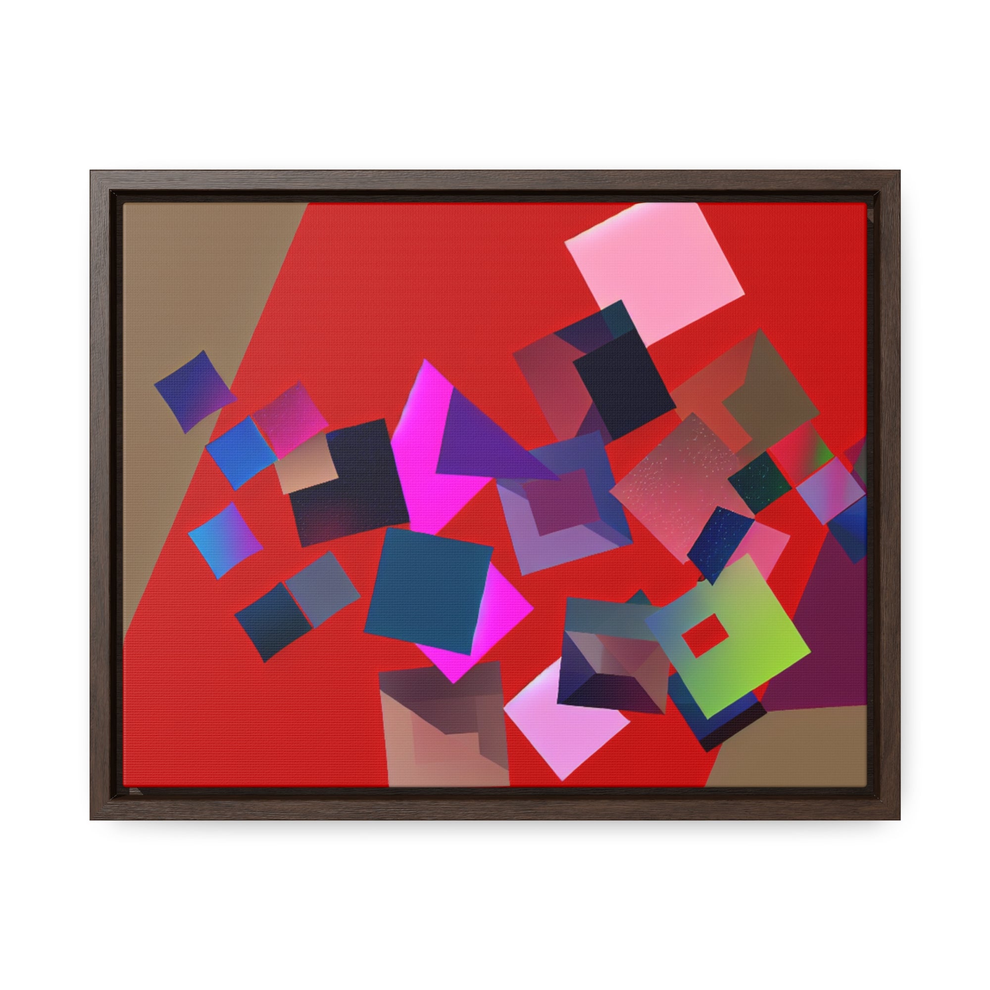 Vibrant Square Serenade | Framed Canvas