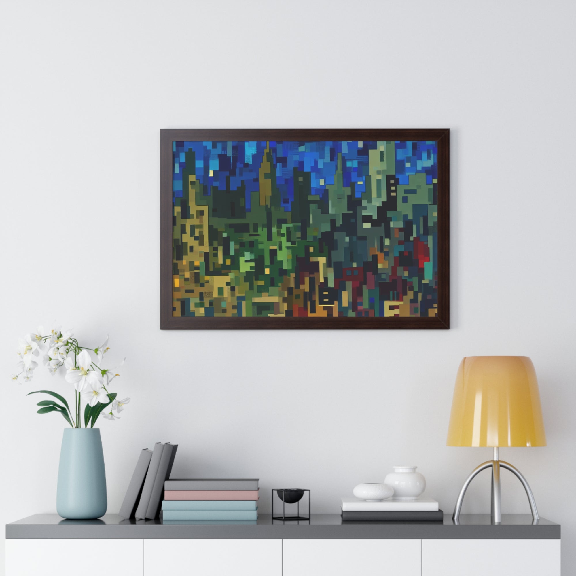 Metalline Urban Reverie | Framed Print