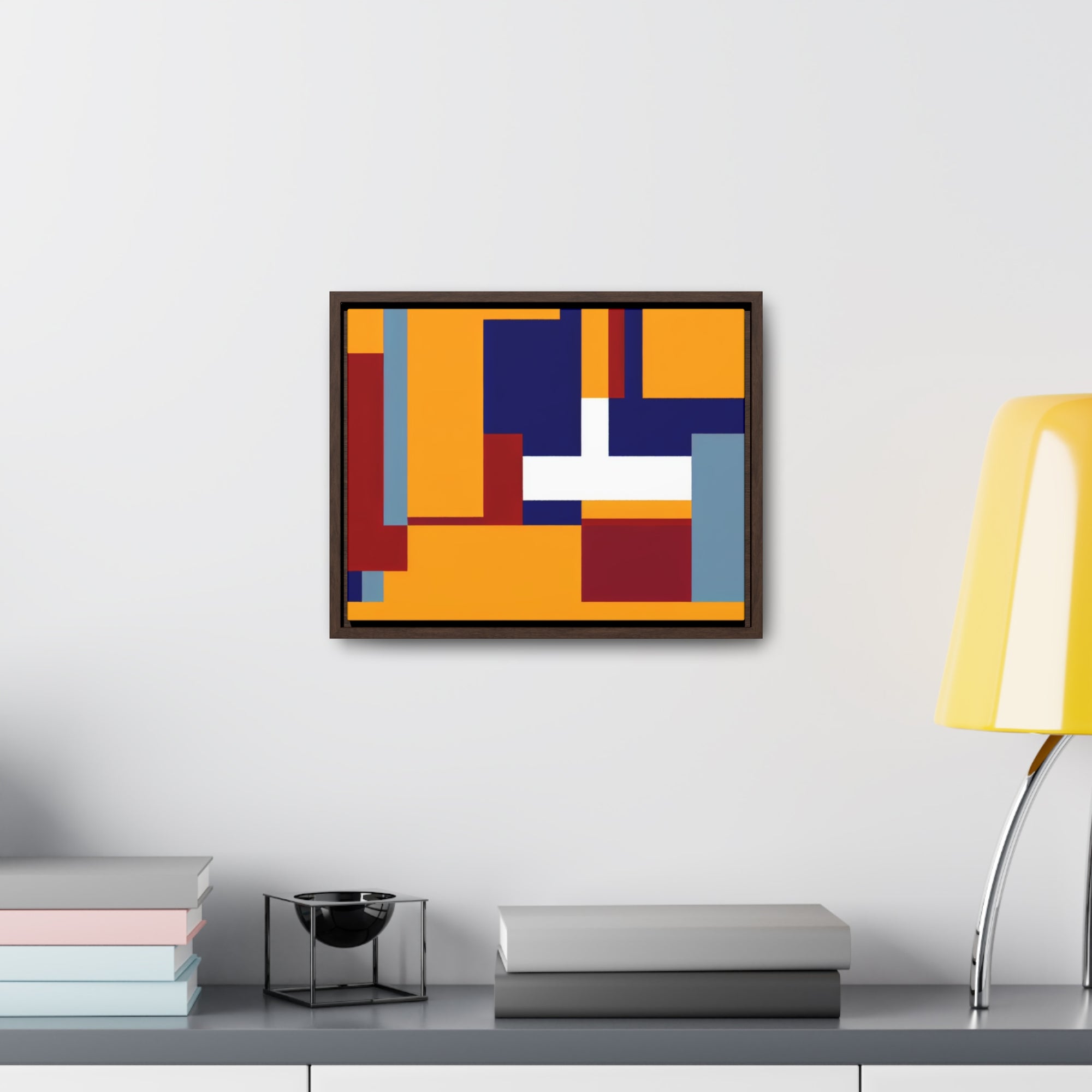 Harmony in Geometry | Framed Canvas