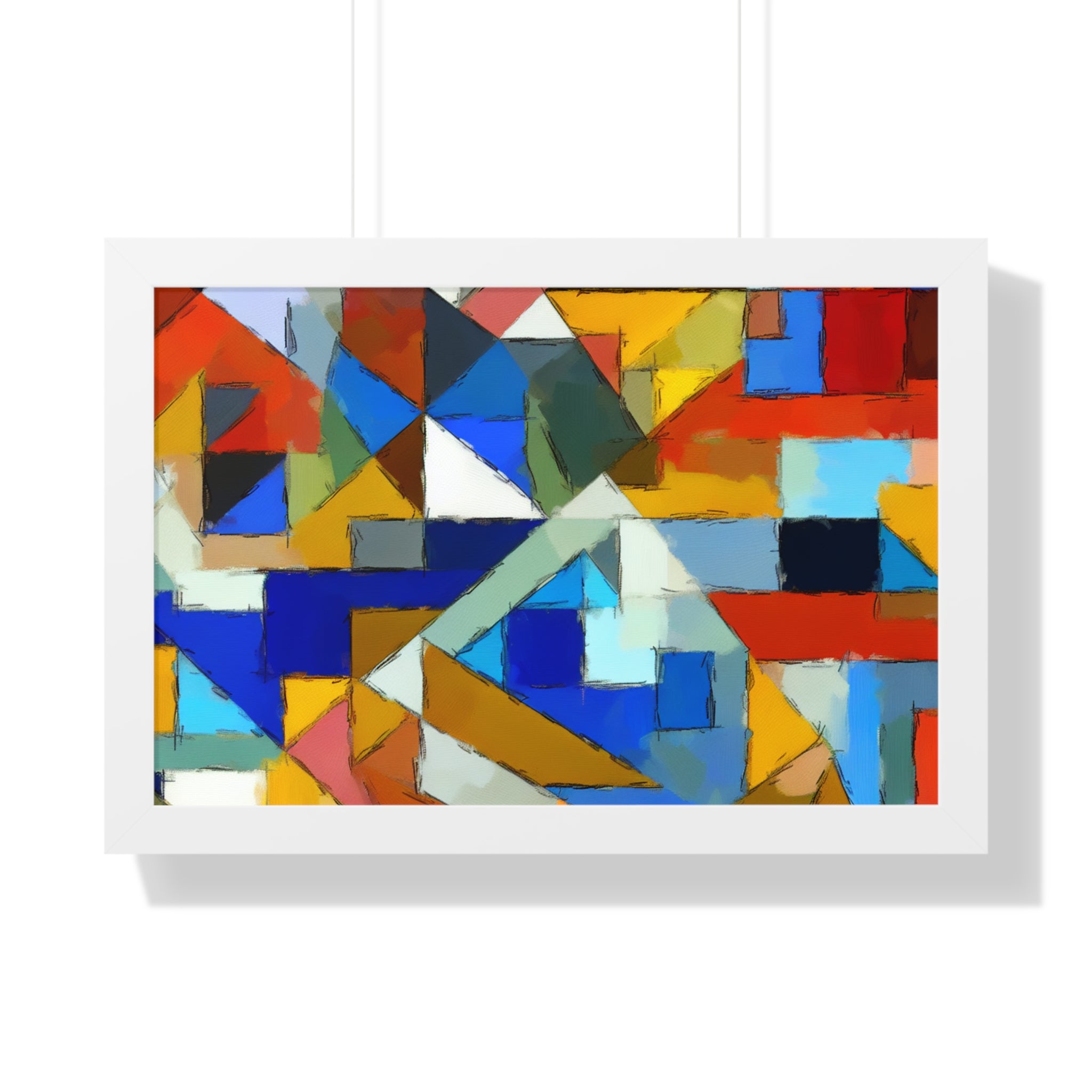 Geometric Pulse and Color | Framed Print