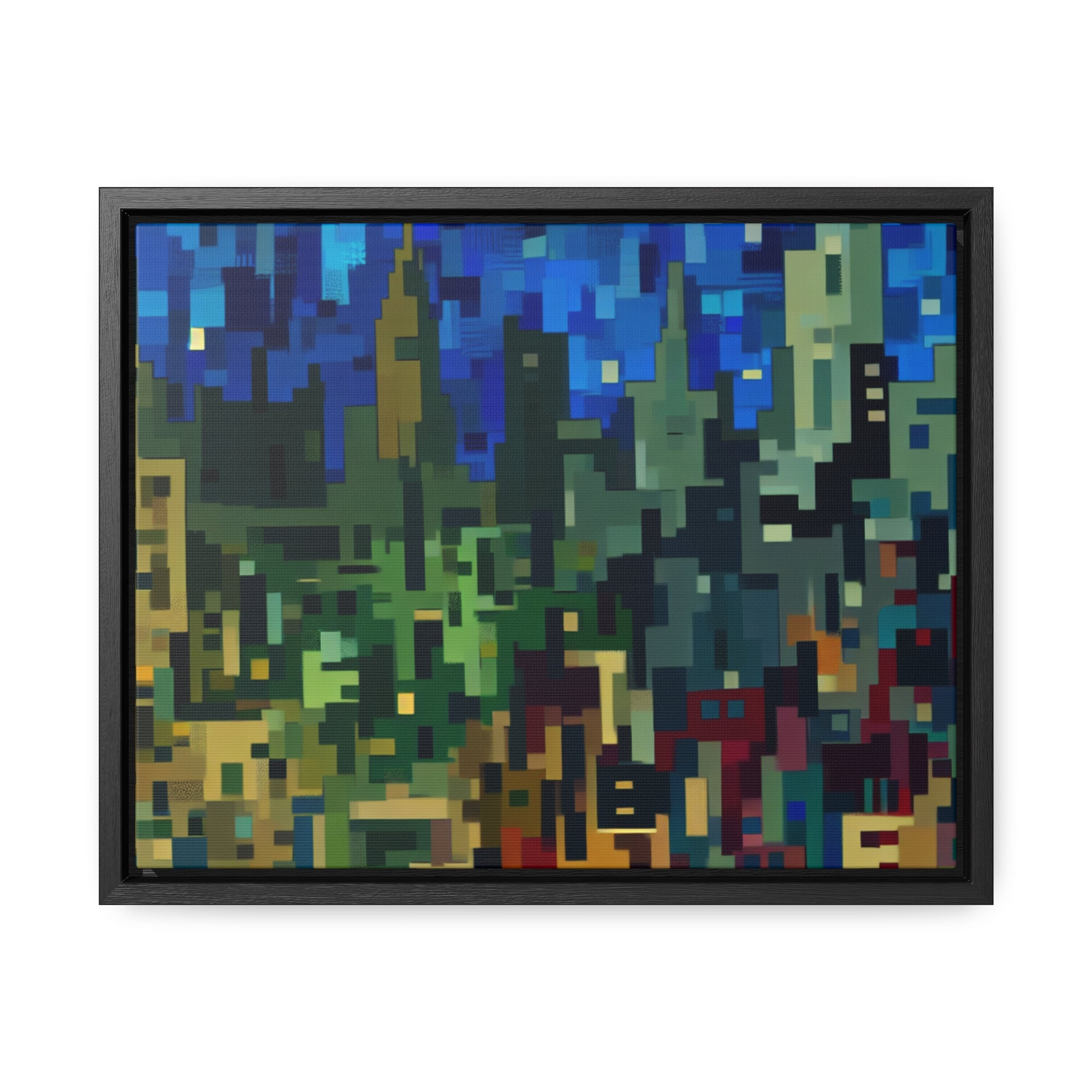 Metalline Urban Reverie | Framed Canvas