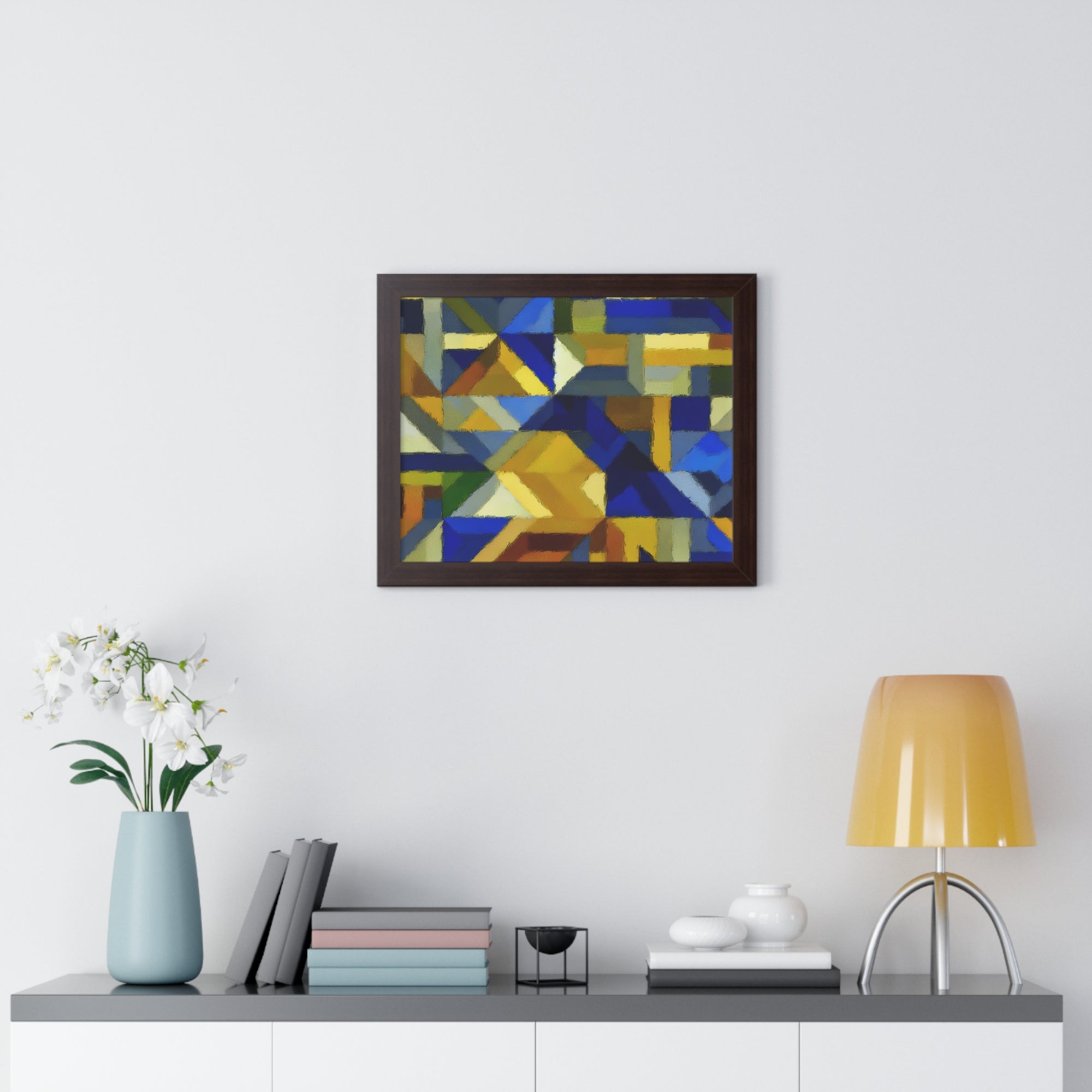 Fractured Vibrance and Motion | Framed Print