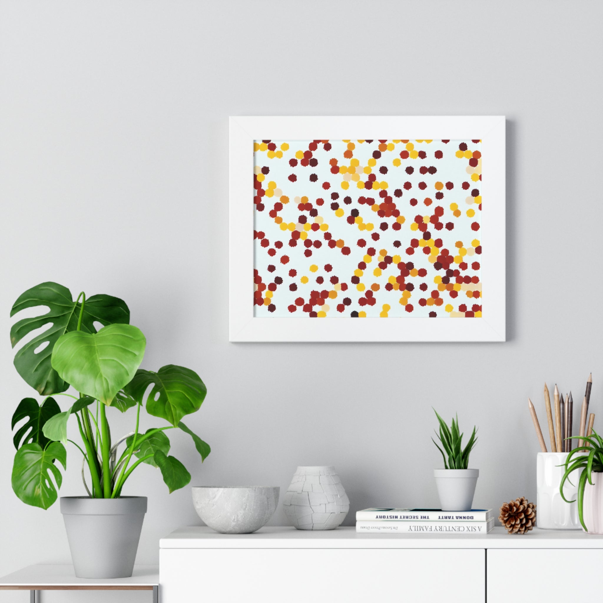 Ebullient Dots of Harmony | Framed Print