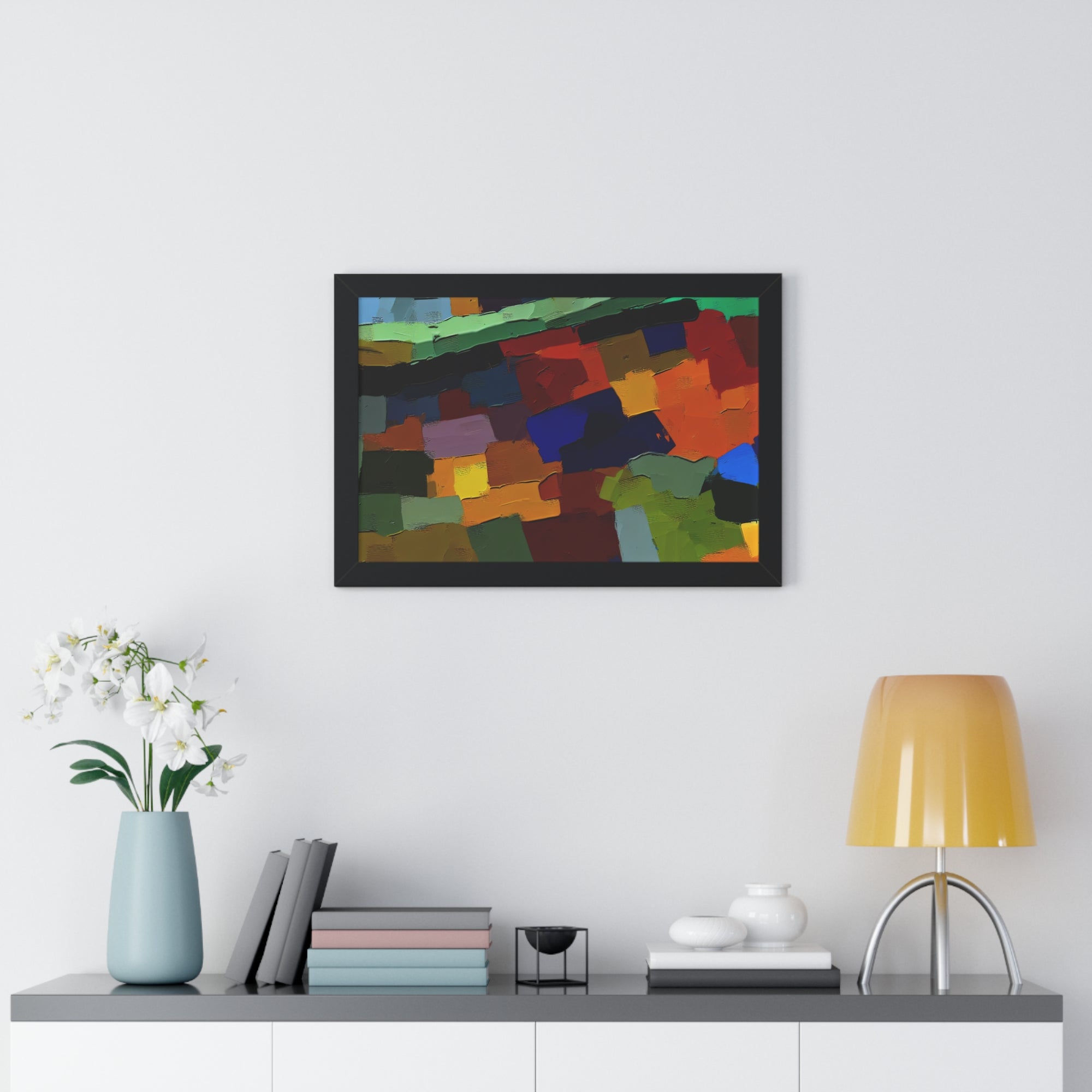 Chromatic Drift and Depth | Framed Print