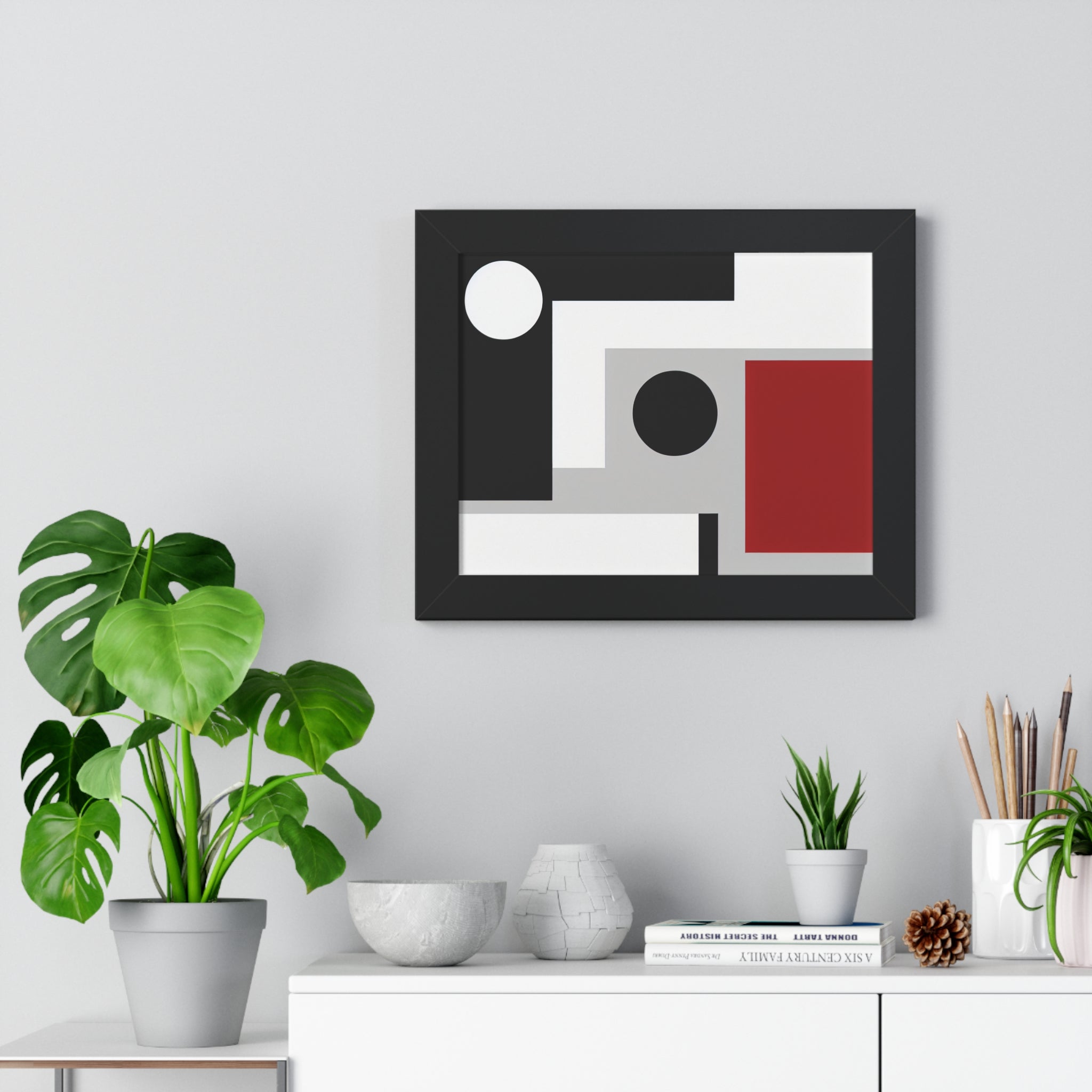 Geometric Reverie and Contrast | Framed Print