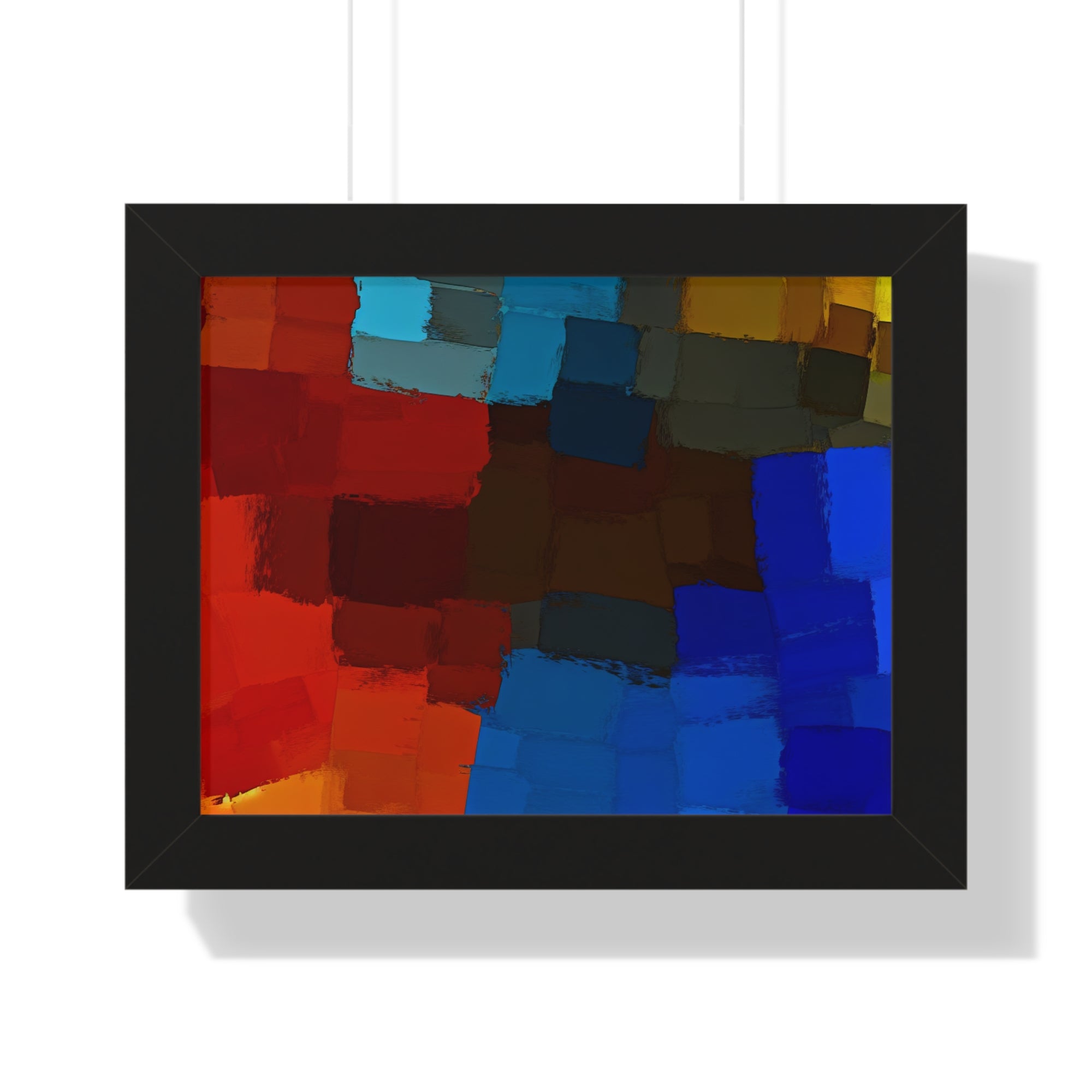 Chromatic Interplay and Duet | Framed Print