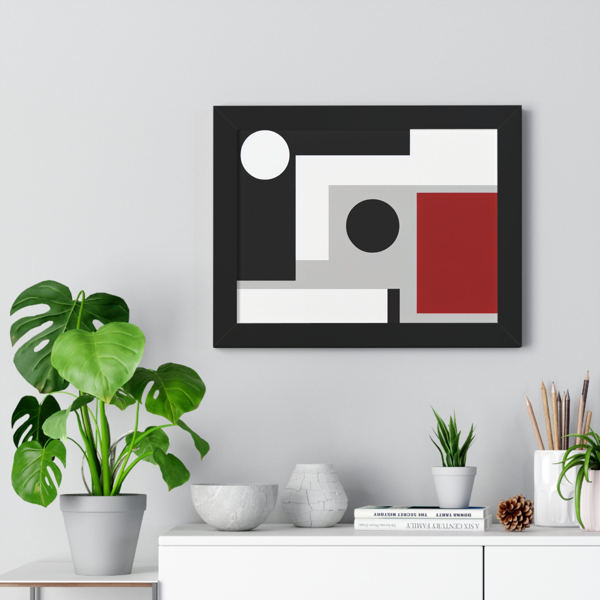 Geometric Reverie and Contrast | Framed Print