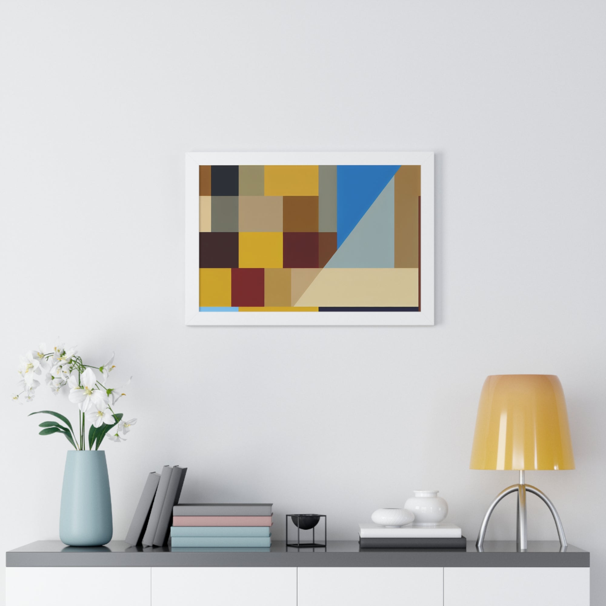 Colorful Geometric Symphony | Framed Print