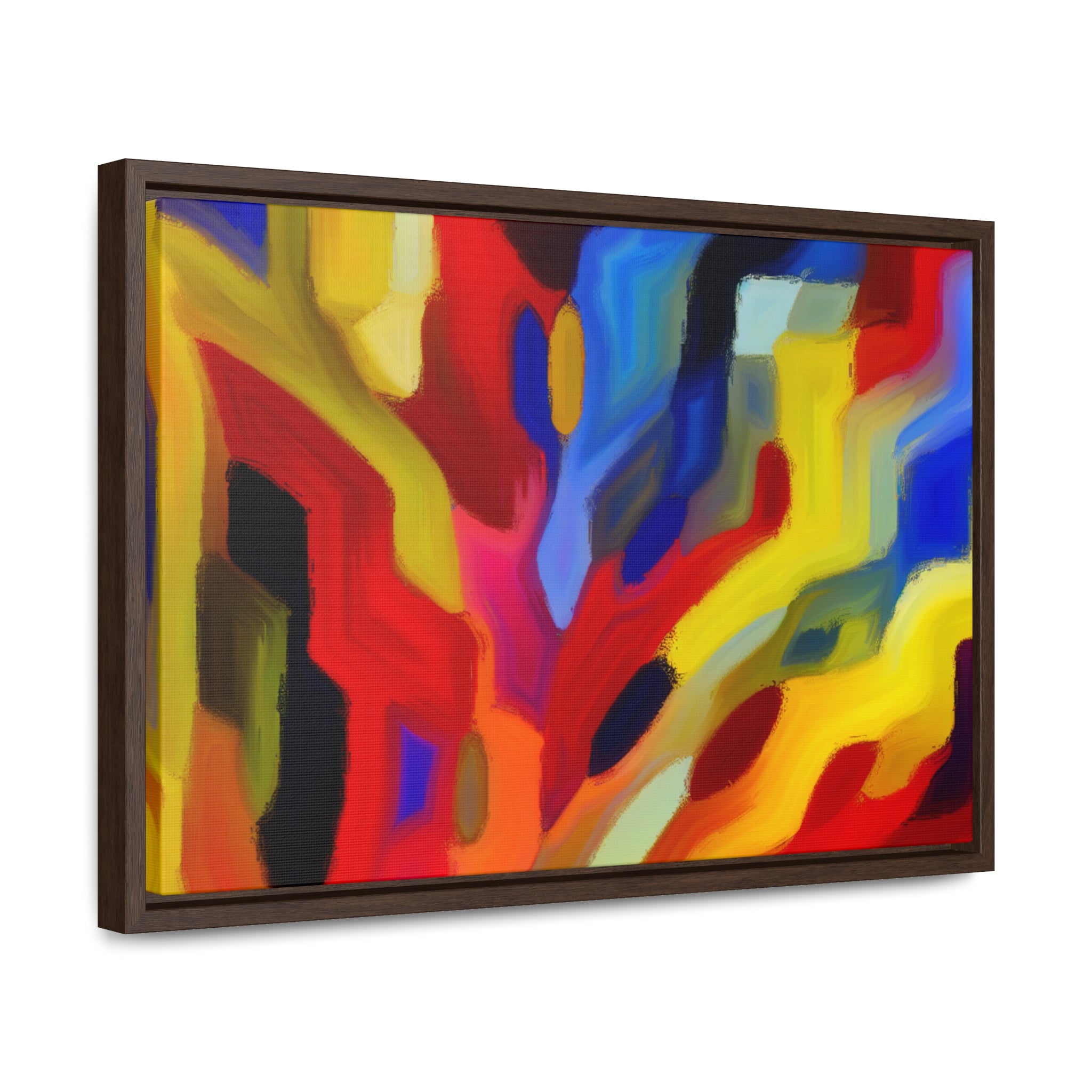 Chromatic Chaos Unveiled | Framed Canvas