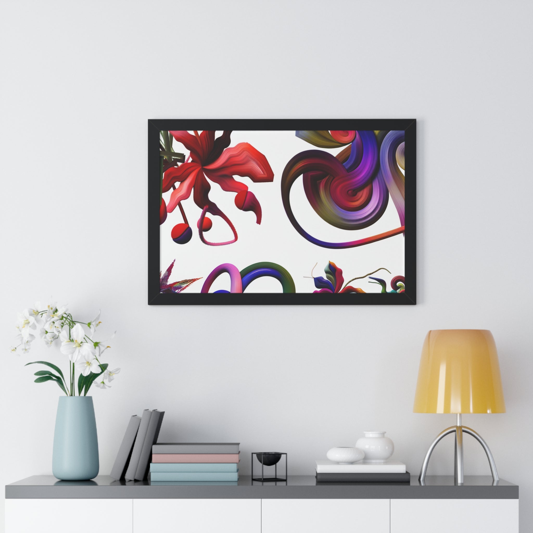 Botanical Whirl and Bloom | Framed Print