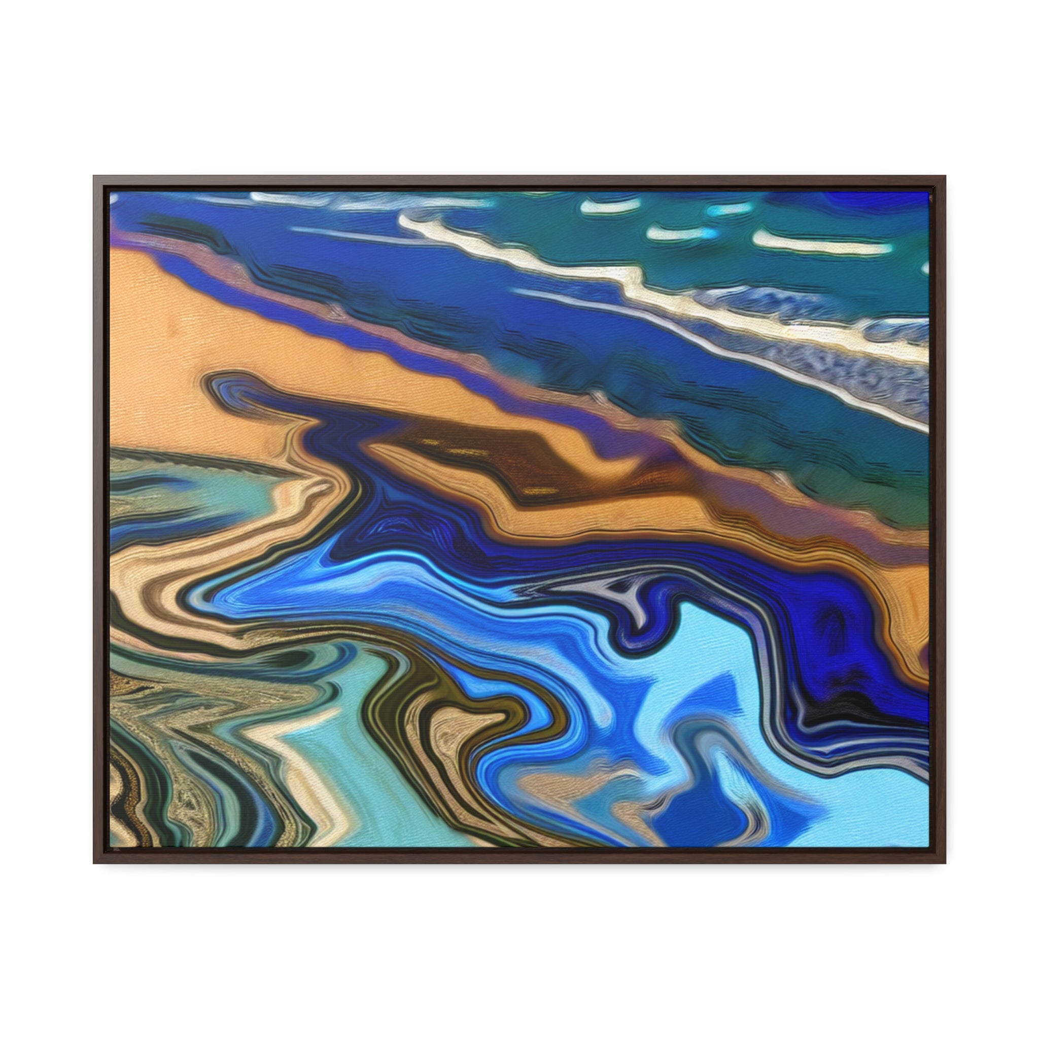 Tidal Whisperings | Framed Canvas