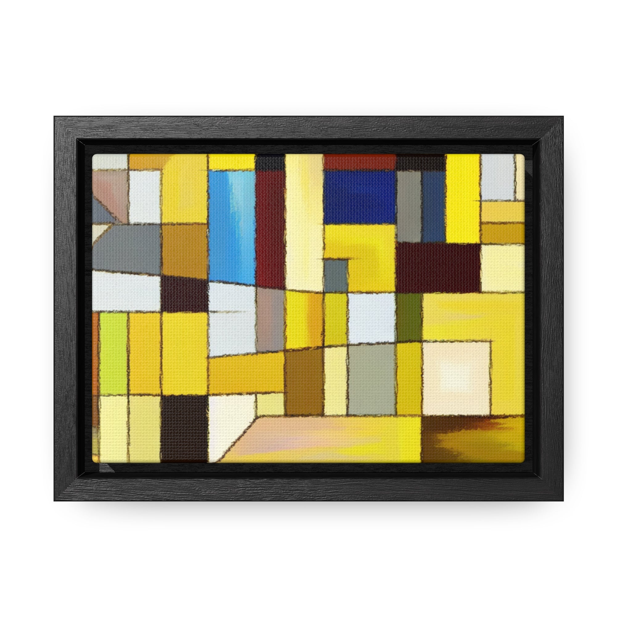 Chromatic Fragments and Light | Framed Canvas