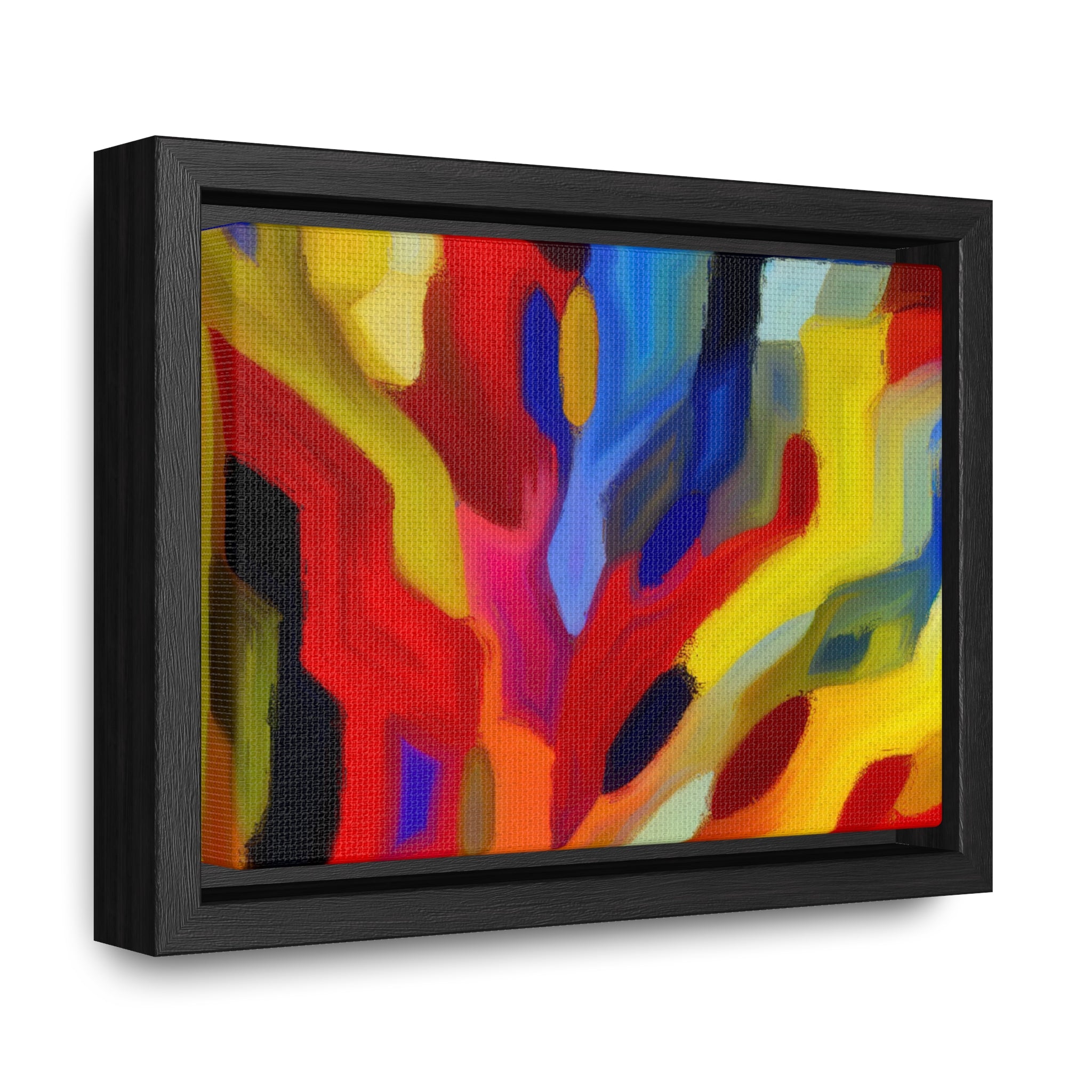 Chromatic Chaos Unveiled | Framed Canvas