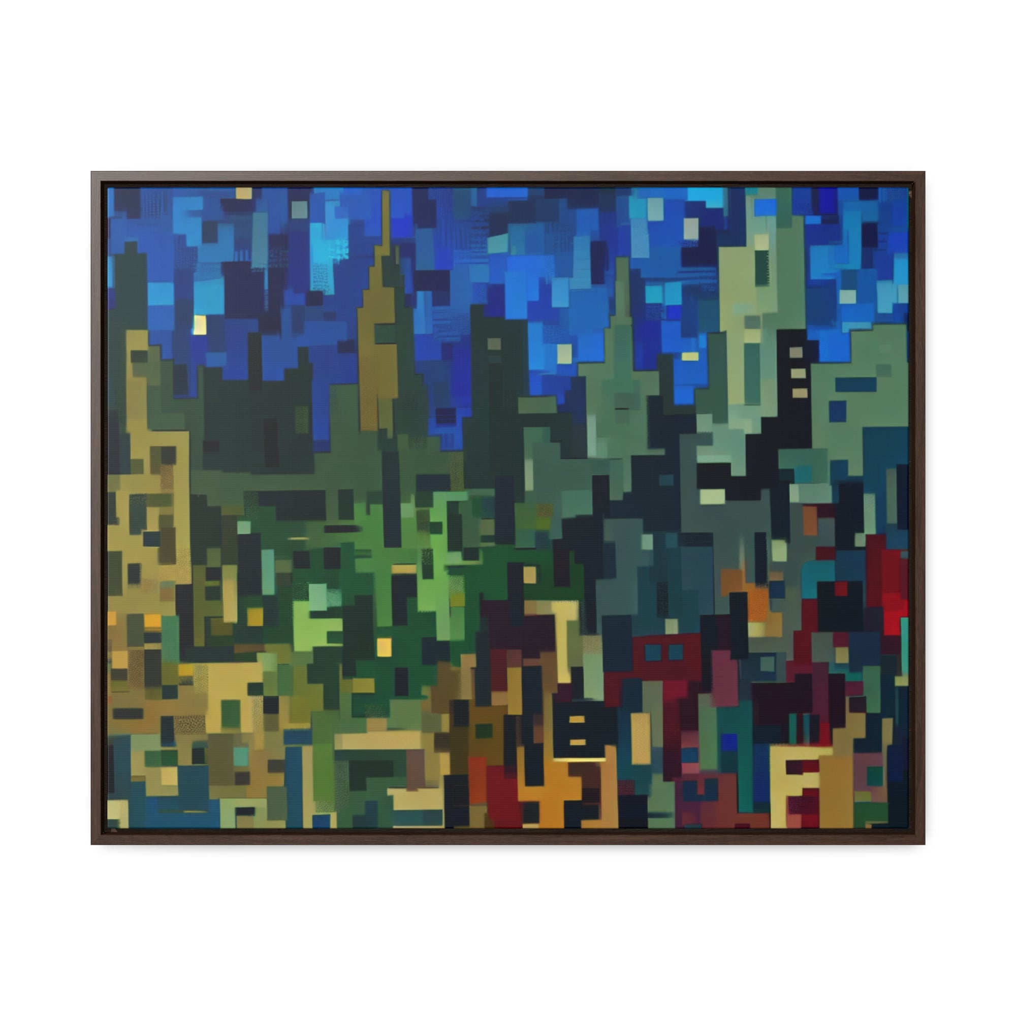 Metalline Urban Reverie | Framed Canvas