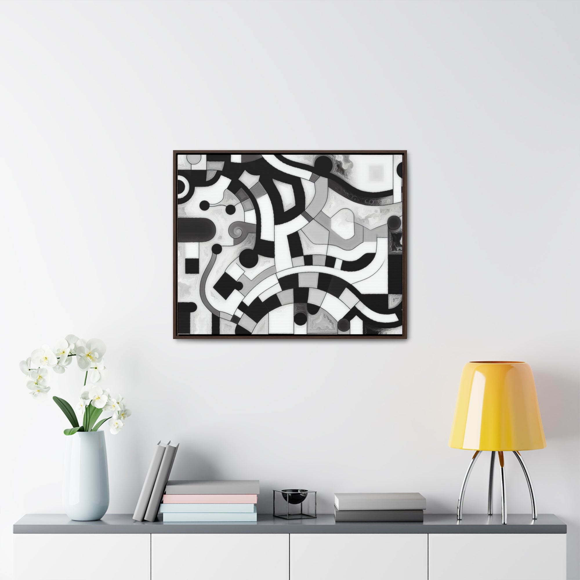 Rhythm of Shadows | Framed Canvas