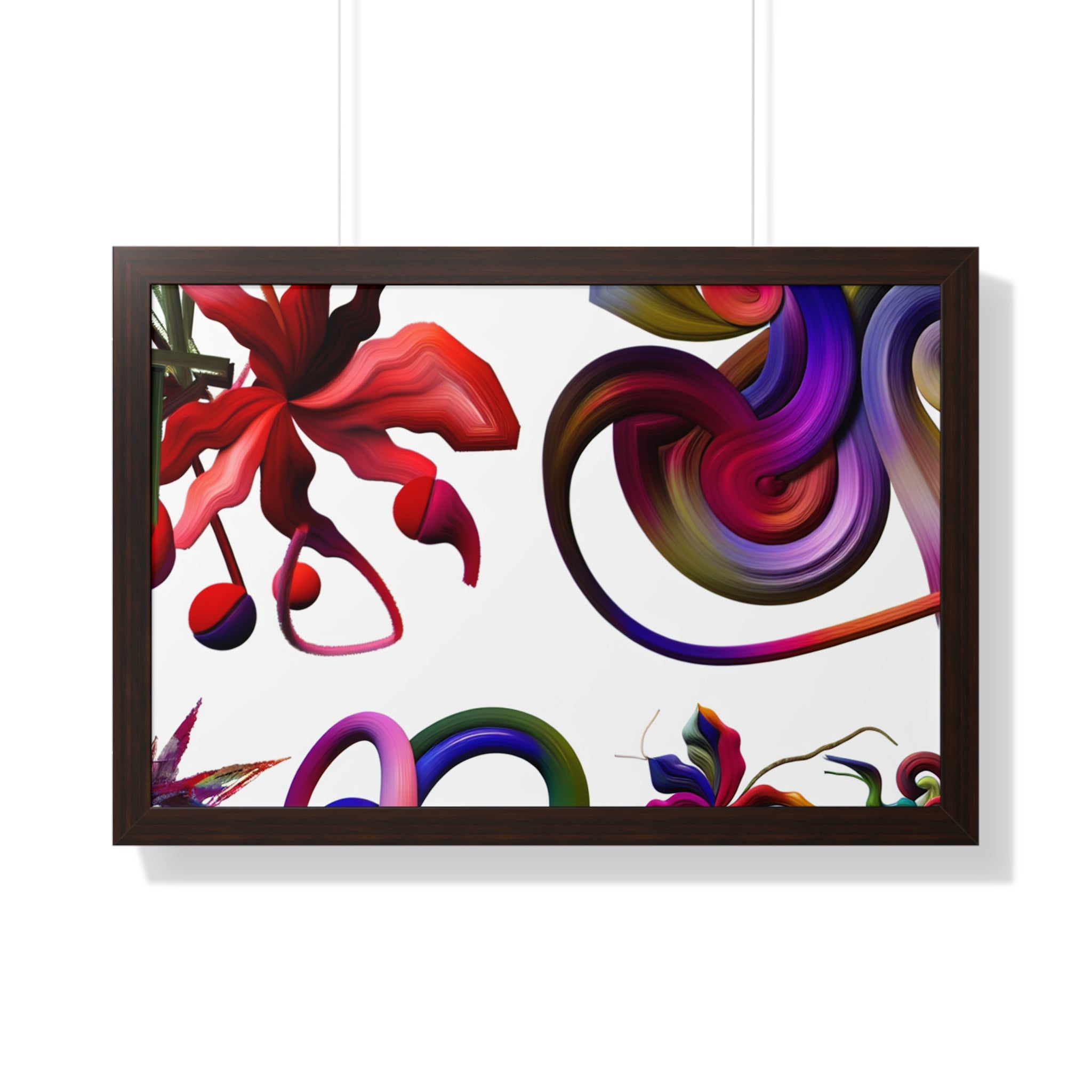 Botanical Whirl and Bloom | Framed Print