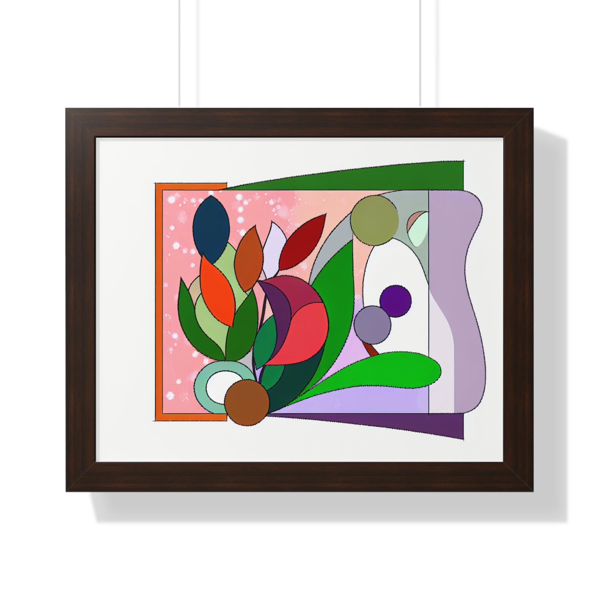 Verdant Whispers and Blooms | Framed Print