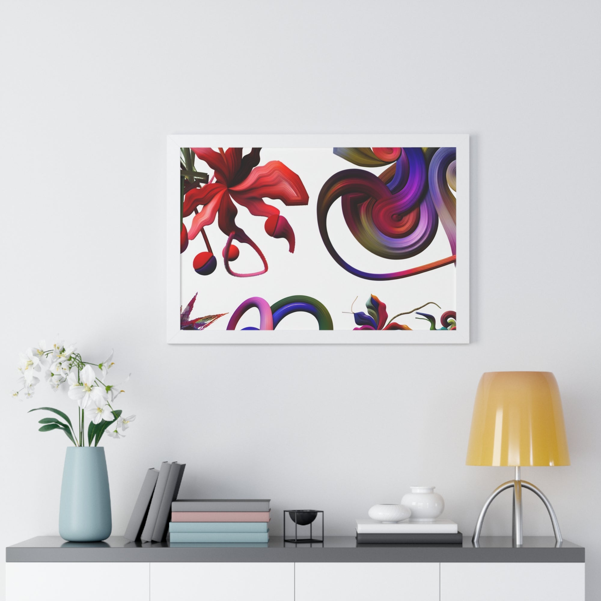 Botanical Whirl and Bloom | Framed Print