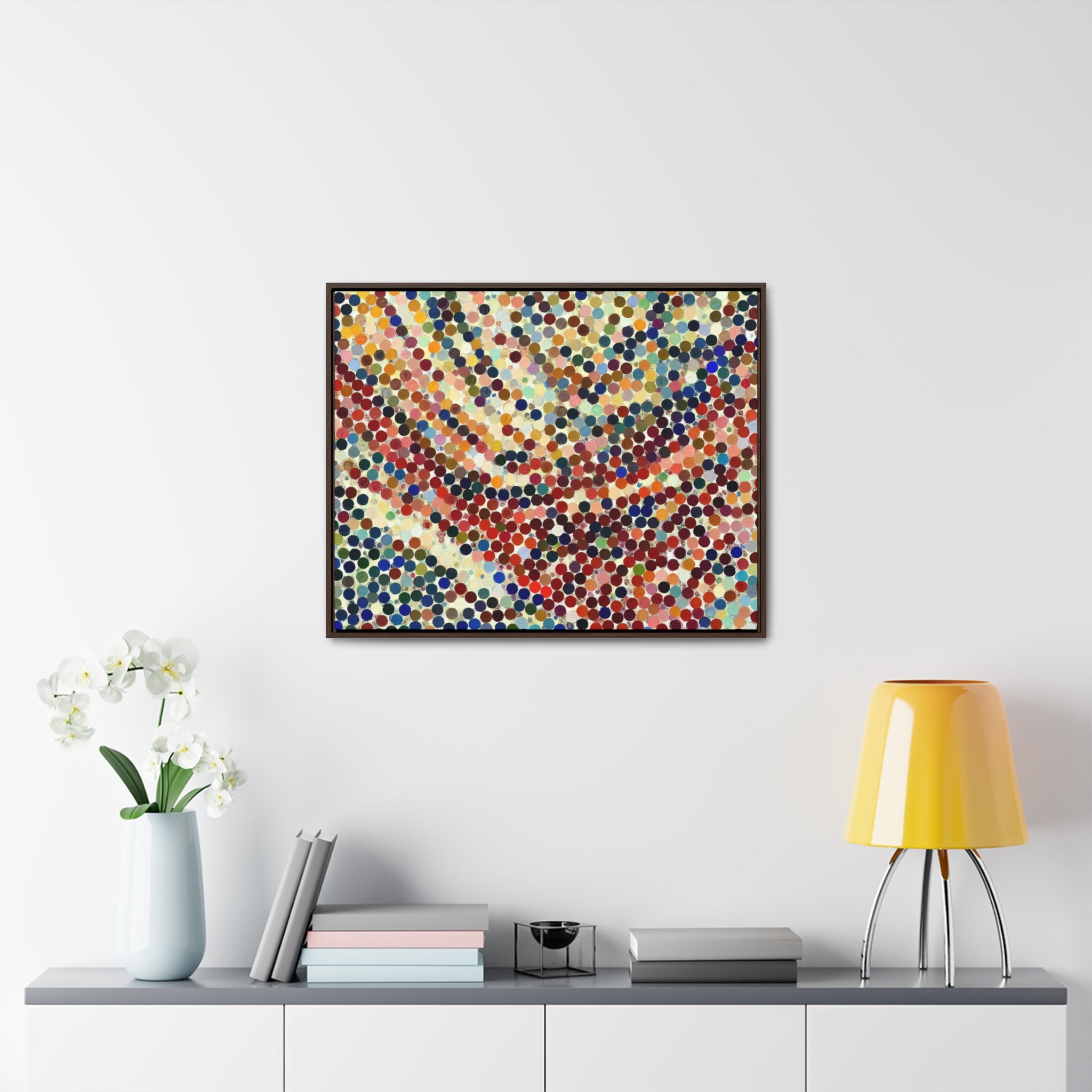 Waves of Colorful Whispers | Framed Canvas