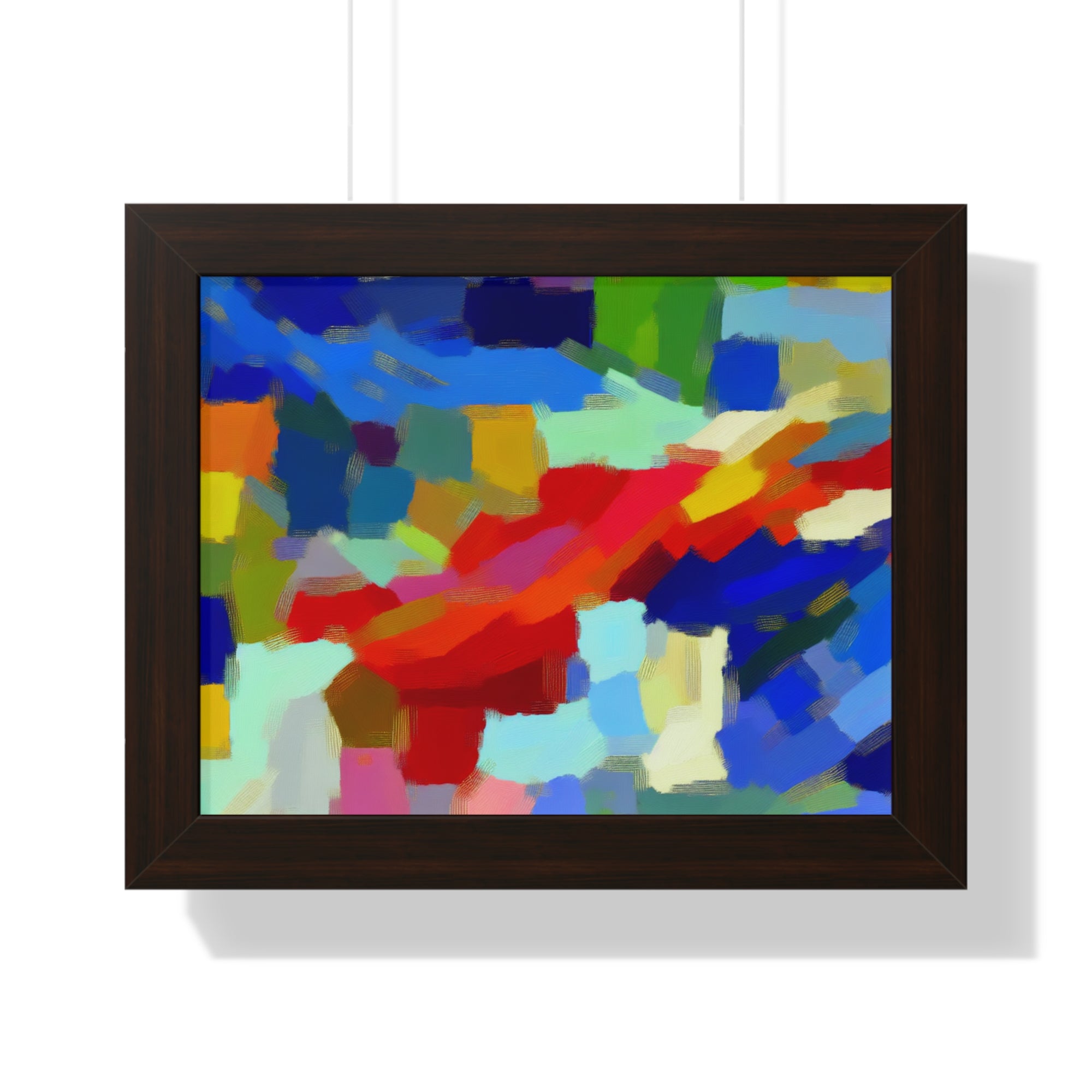 Rhythmic Color Dance | Framed Print