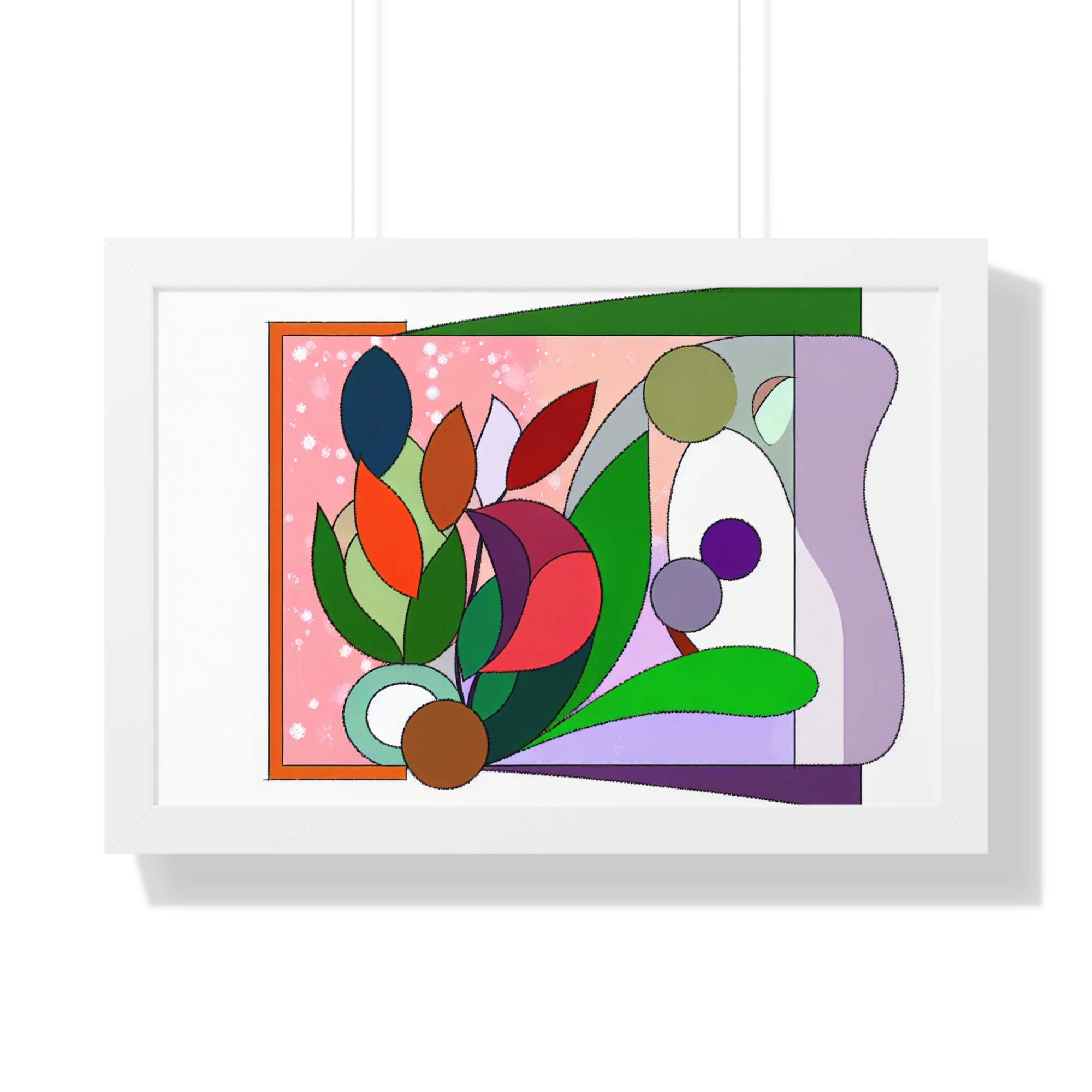 Verdant Whispers and Blooms | Framed Print