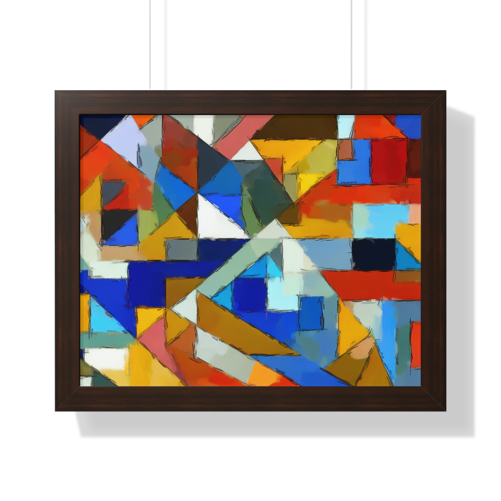 Geometric Pulse and Color | Framed Print