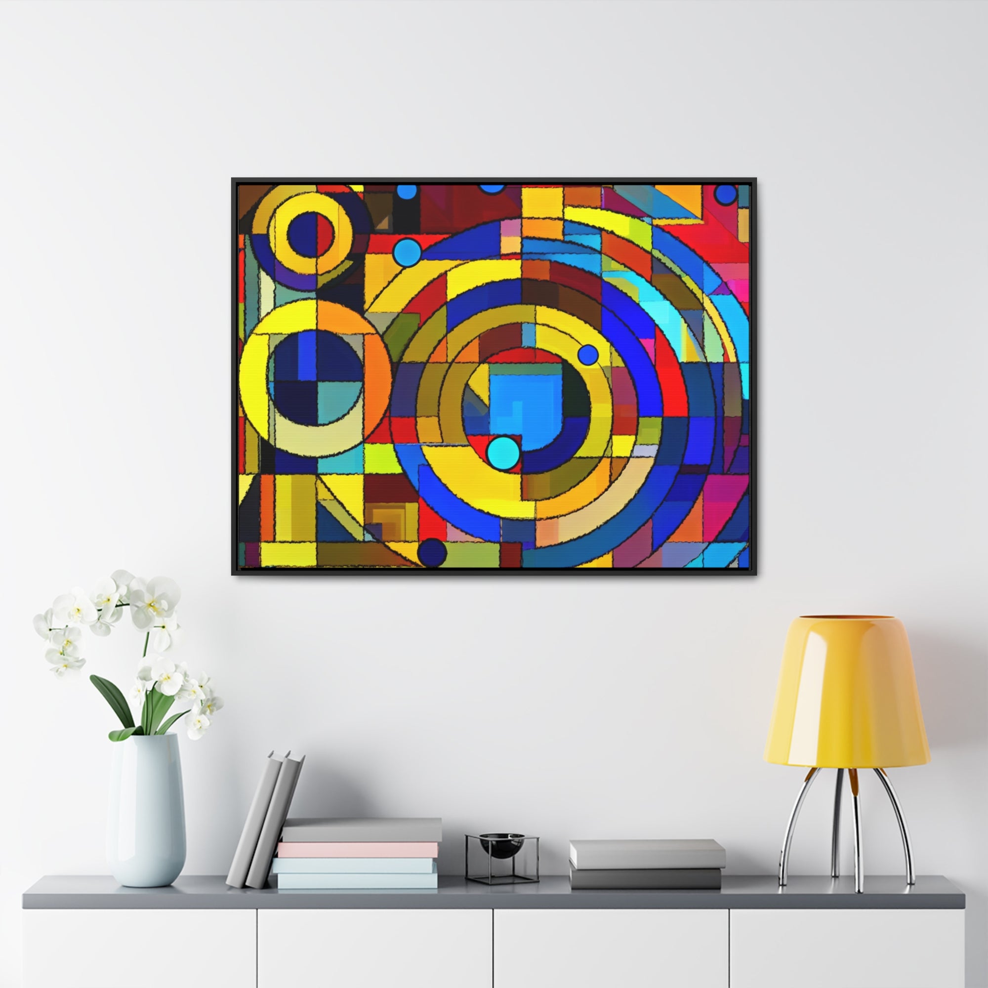 Dynamic Chaos and Harmony | Framed Canvas