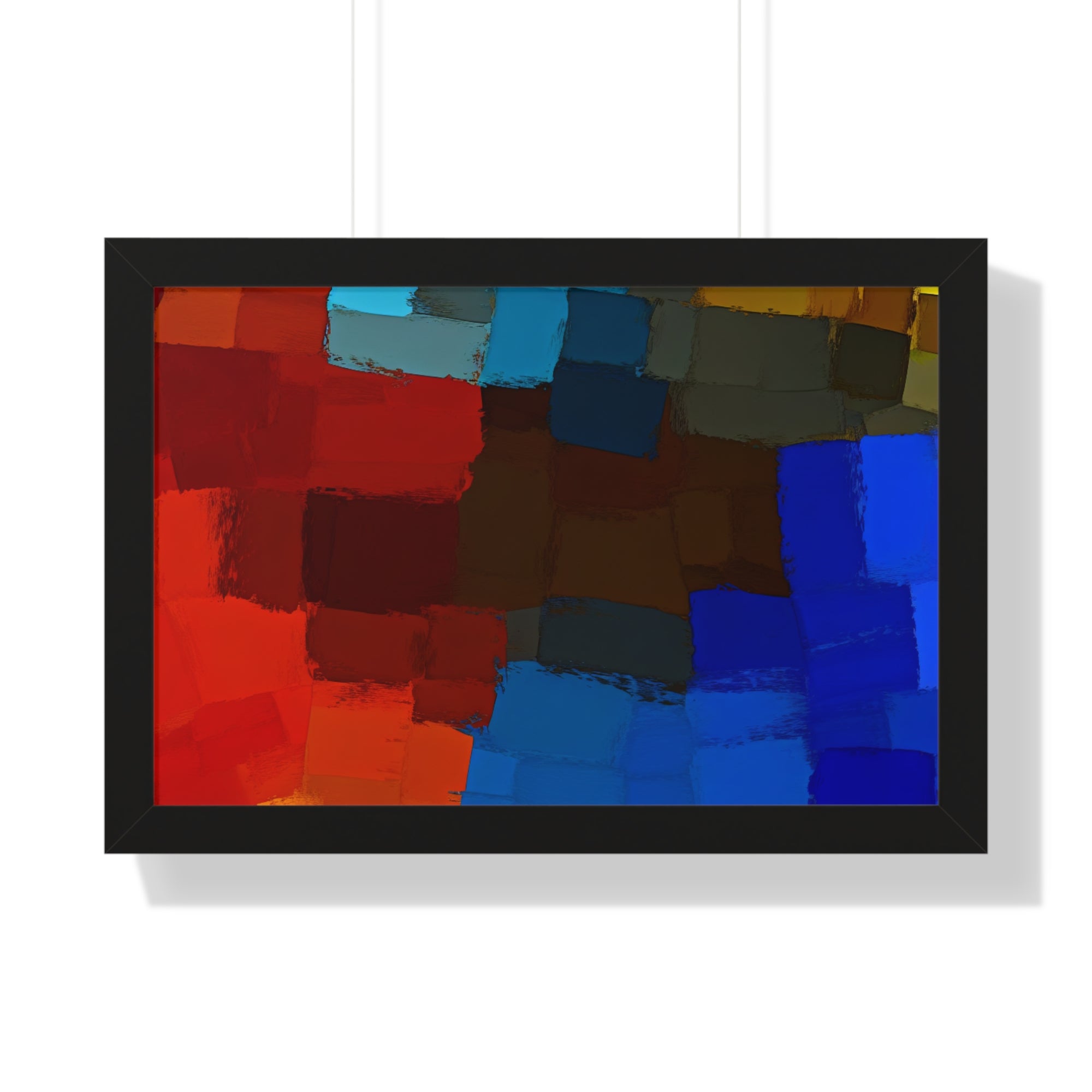 Chromatic Interplay and Duet | Framed Print