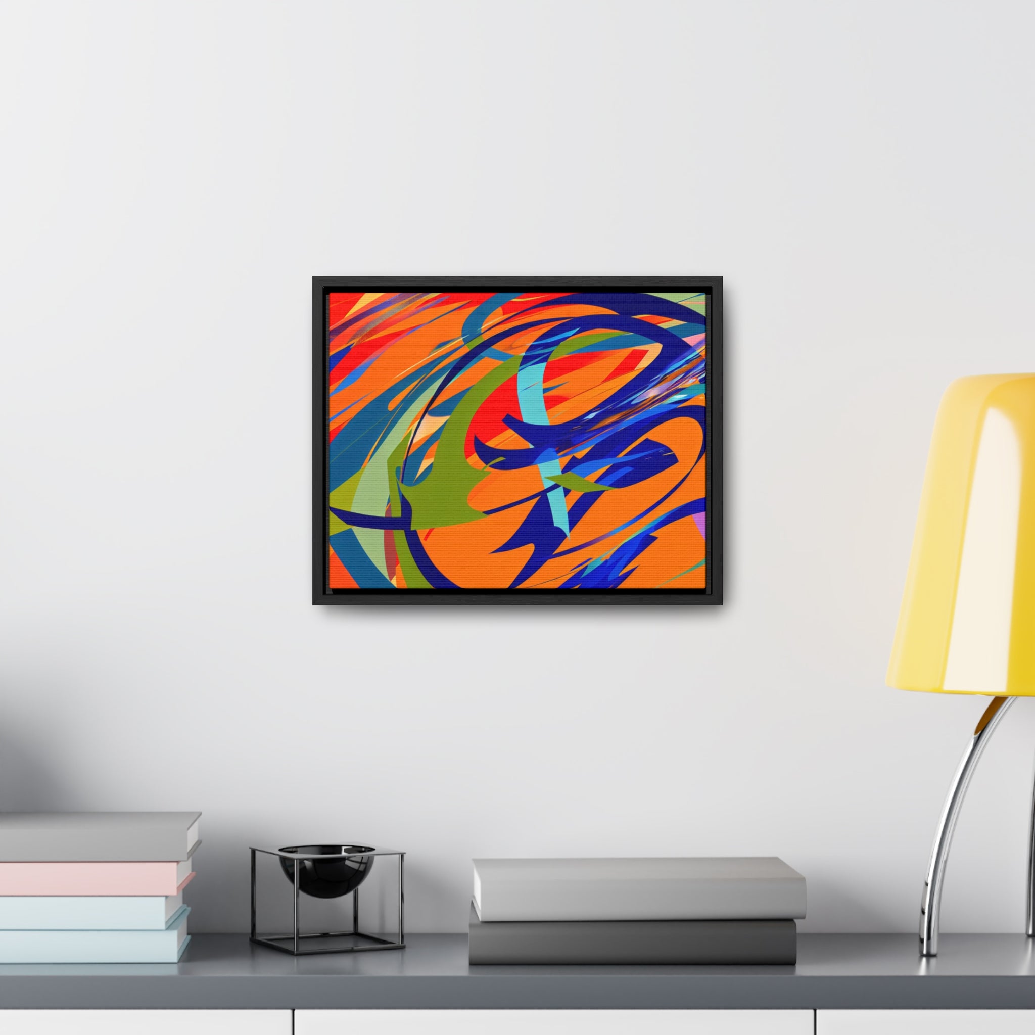 Chromatic Reverie and Motion | Framed Canvas