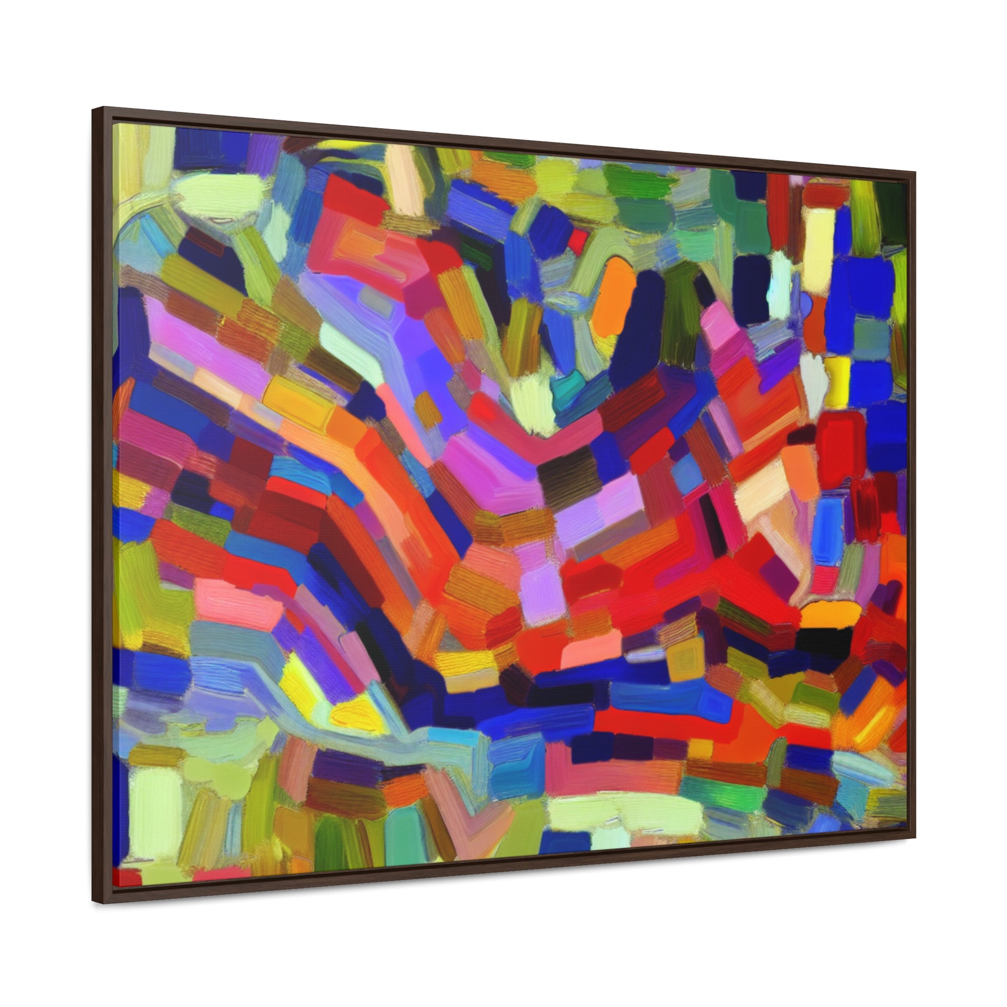 Vivid Echoes in Motion | Framed Canvas