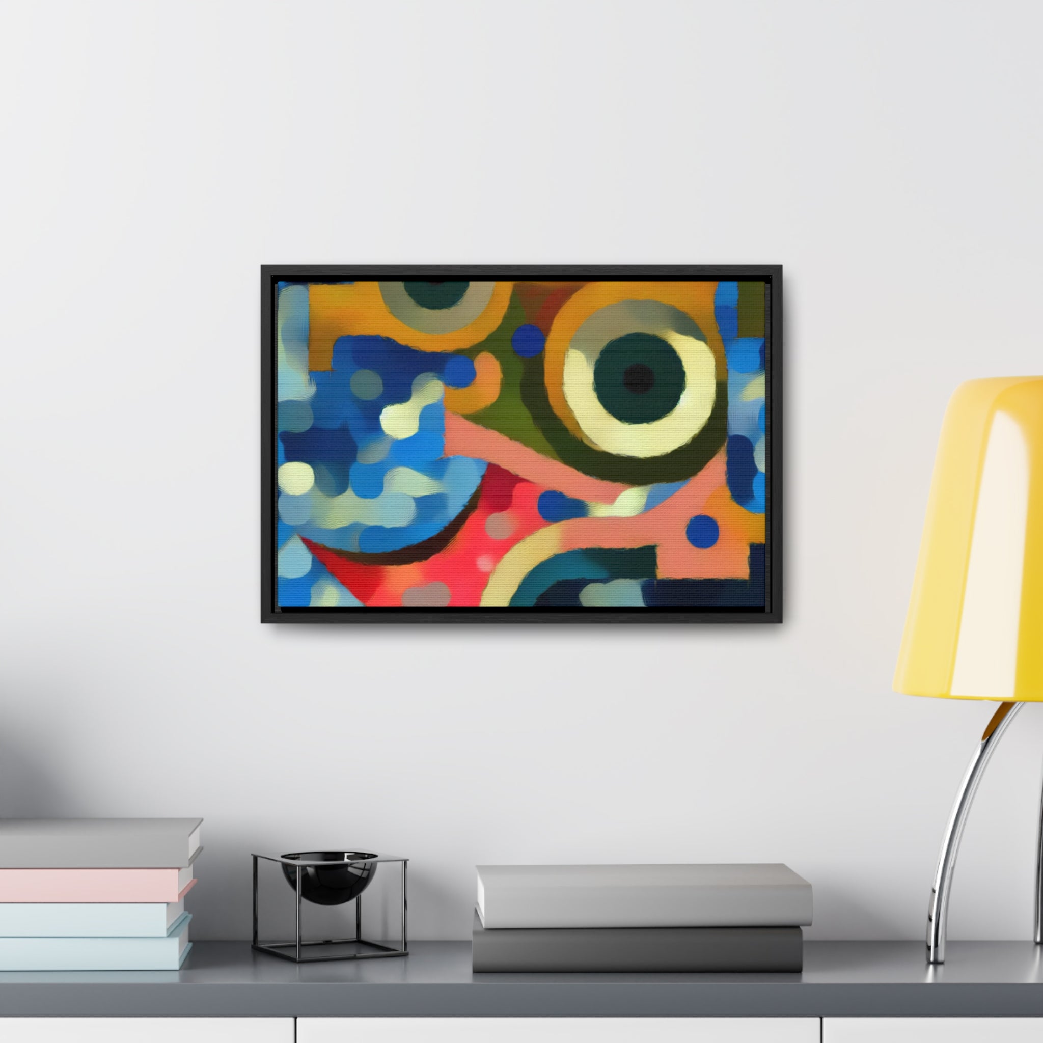 Oceanic Whispers and Kaleidoscope Dreams | Framed Canvas