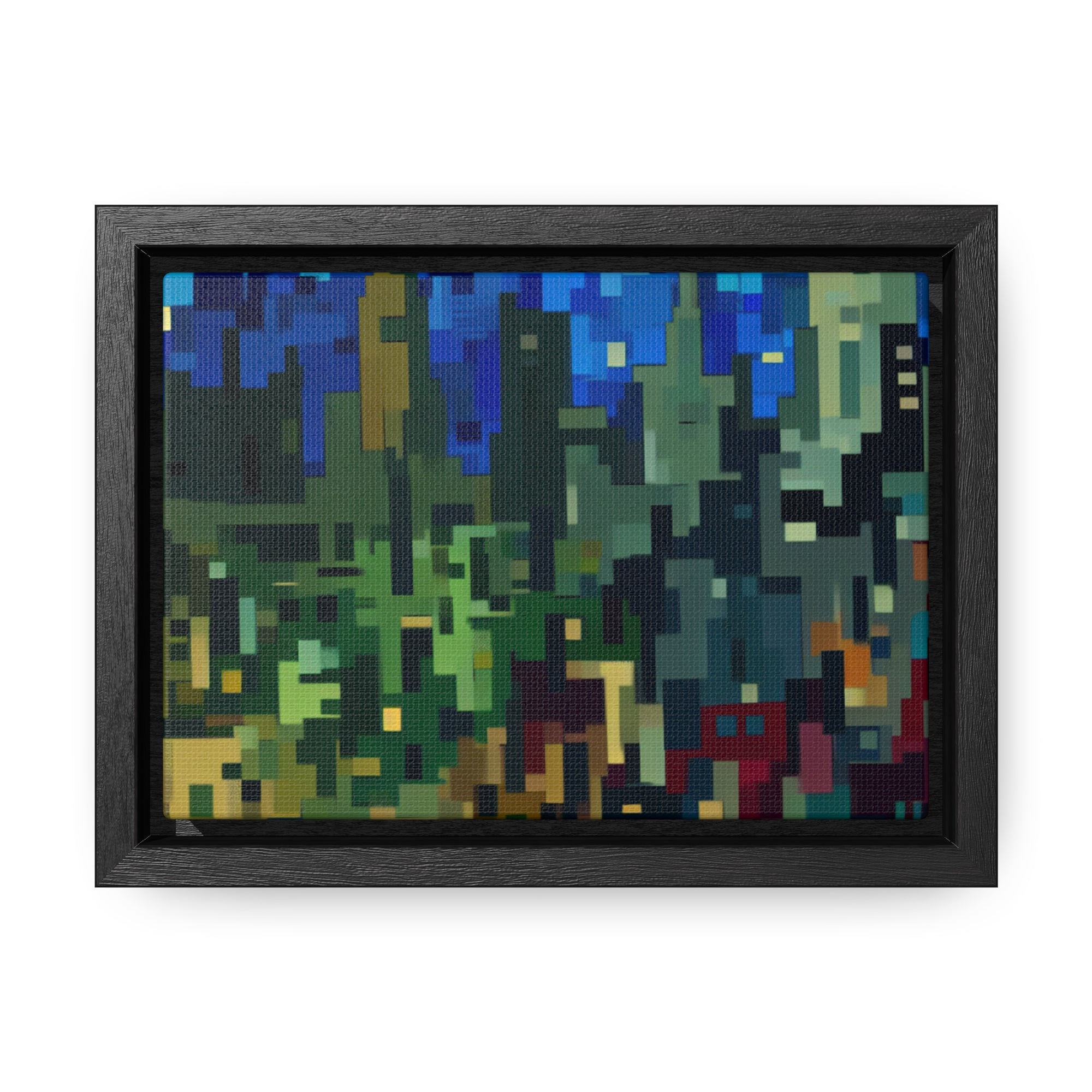 Metalline Urban Reverie | Framed Canvas