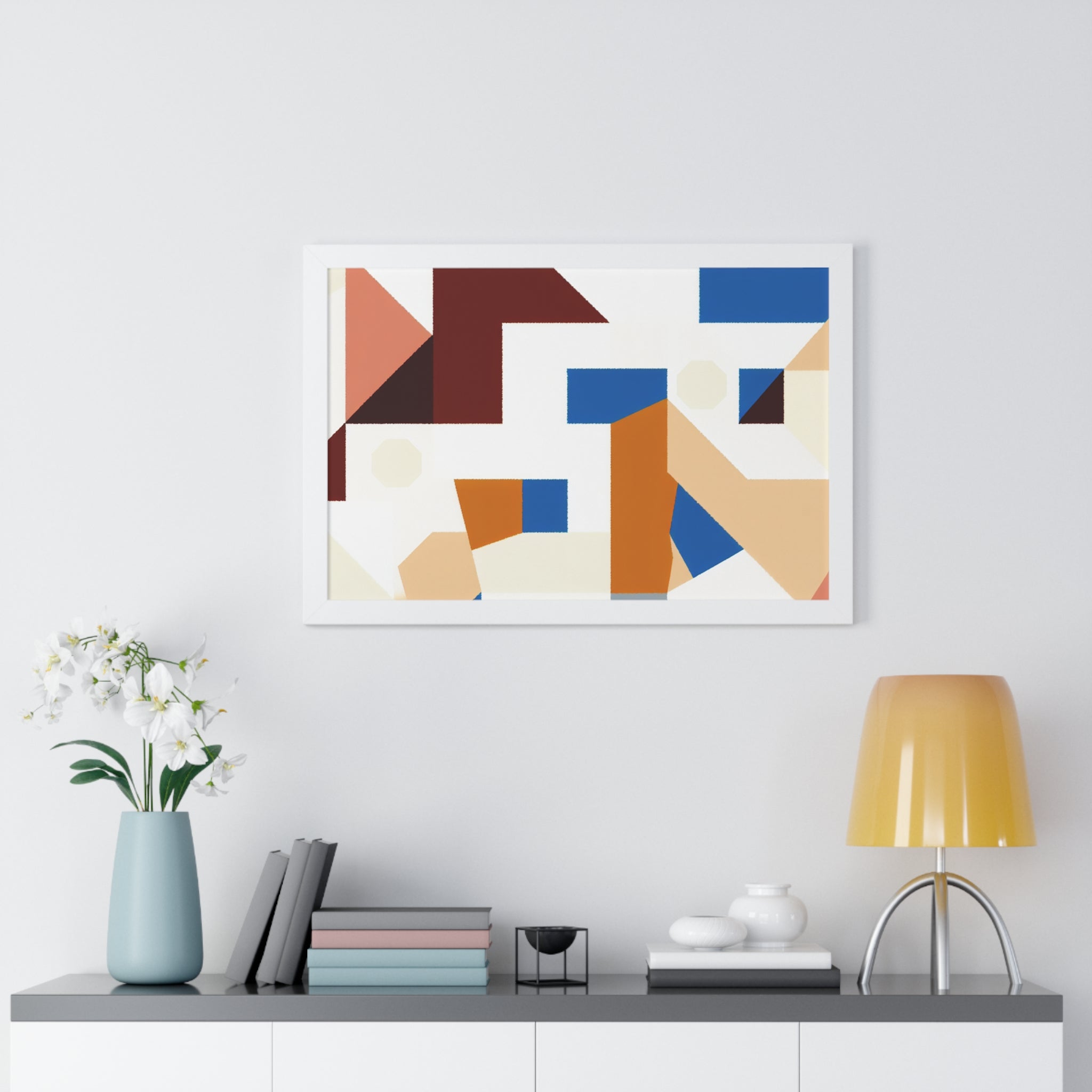 Rhythmic Fragments of Color | Framed Print