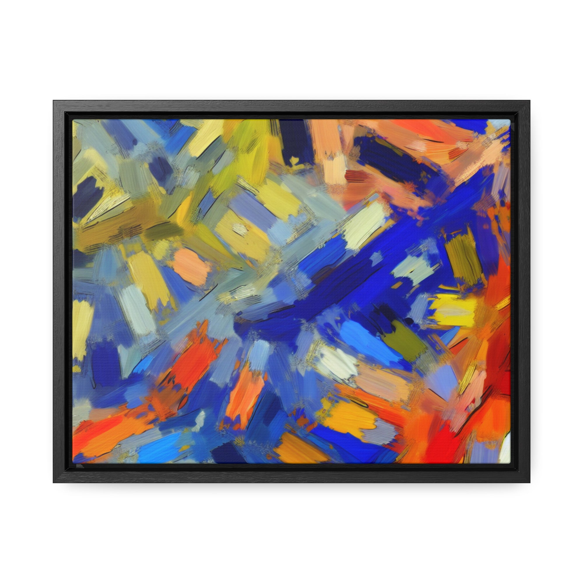 Chromatic Dance of Emotion | Framed Canvas