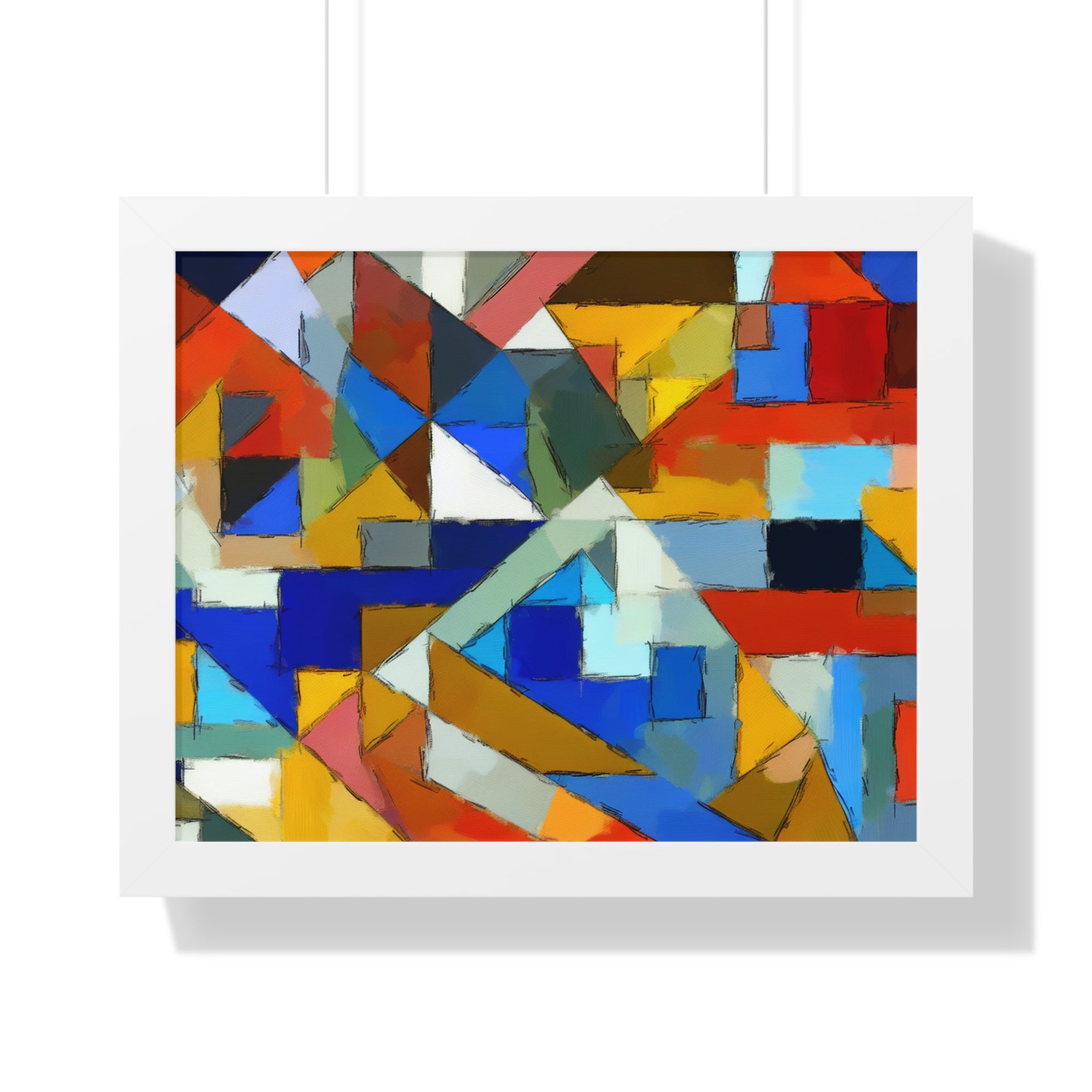 Geometric Pulse and Color | Framed Print