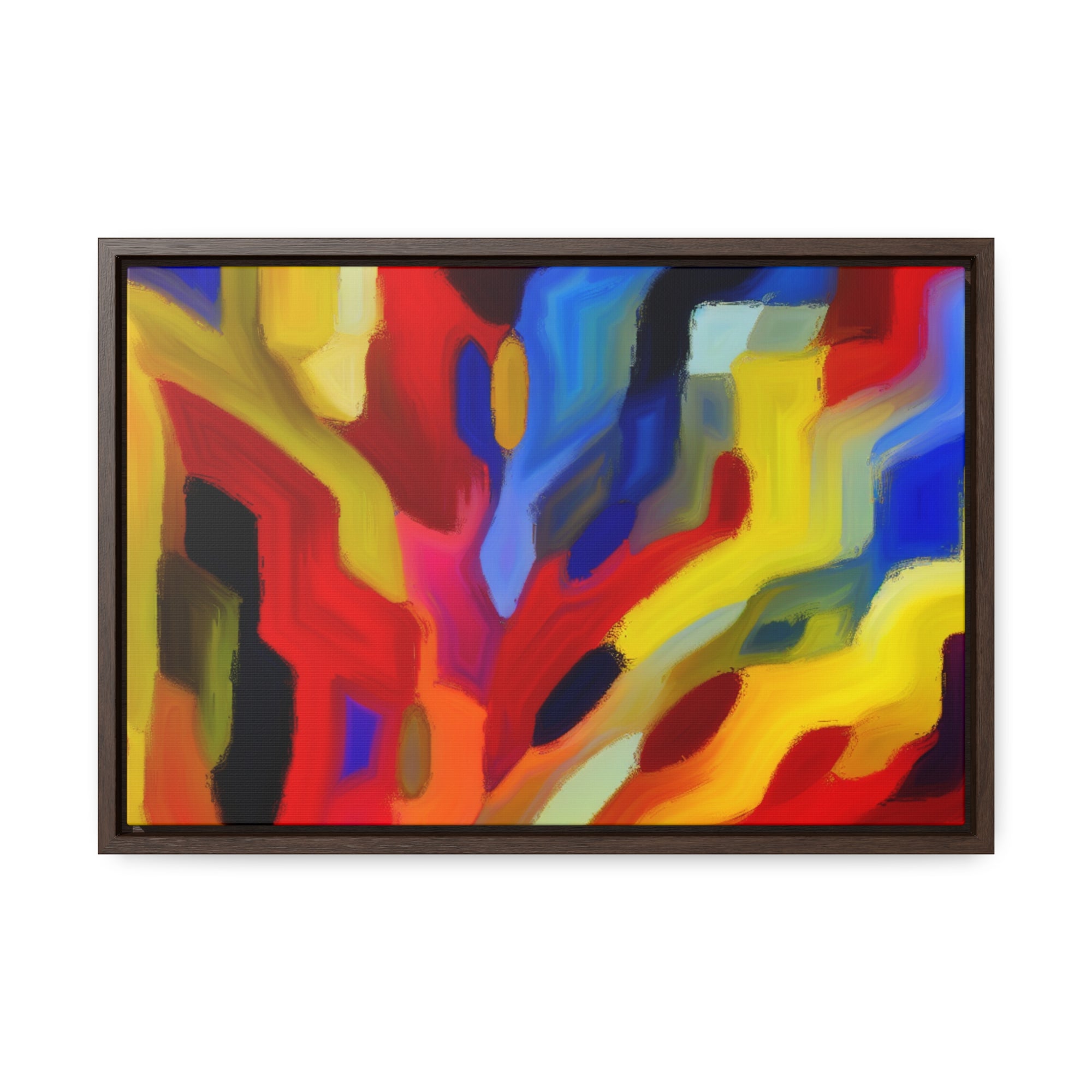 Chromatic Chaos Unveiled | Framed Canvas