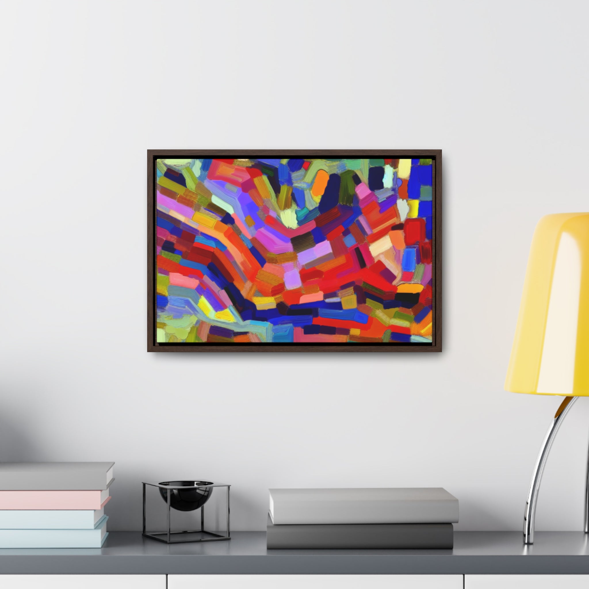 Vivid Echoes in Motion | Framed Canvas