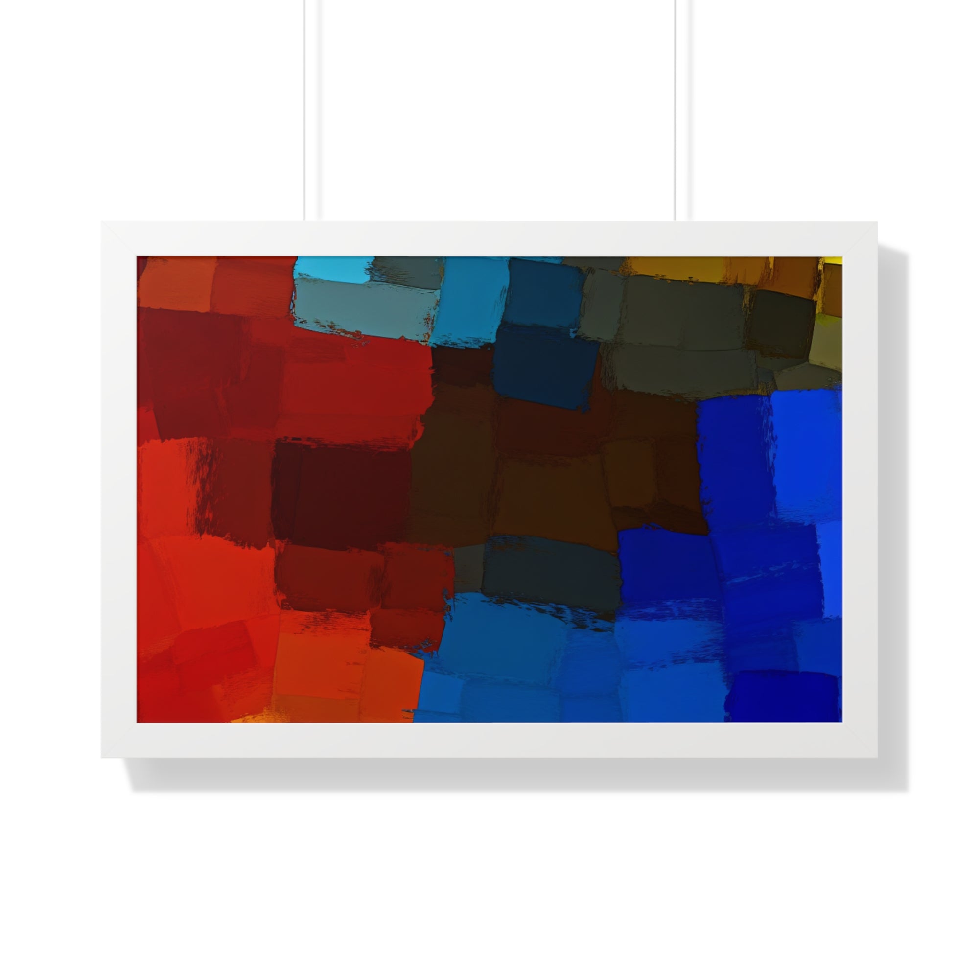 Chromatic Interplay and Duet | Framed Print