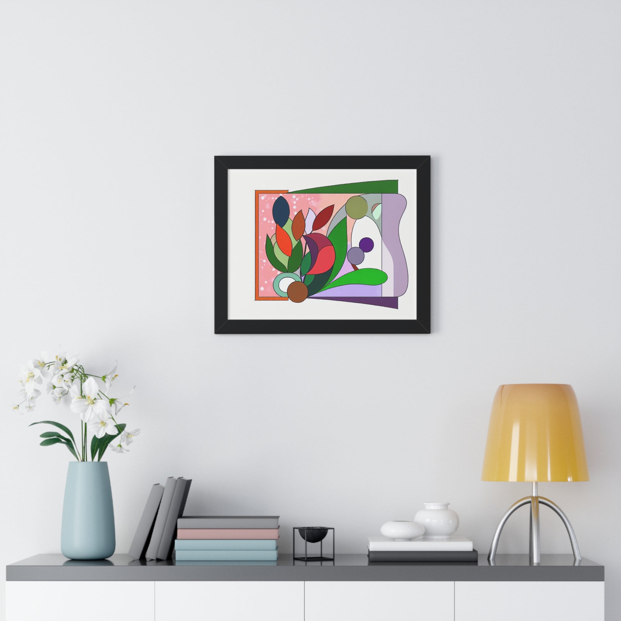 Verdant Whispers and Blooms | Framed Print