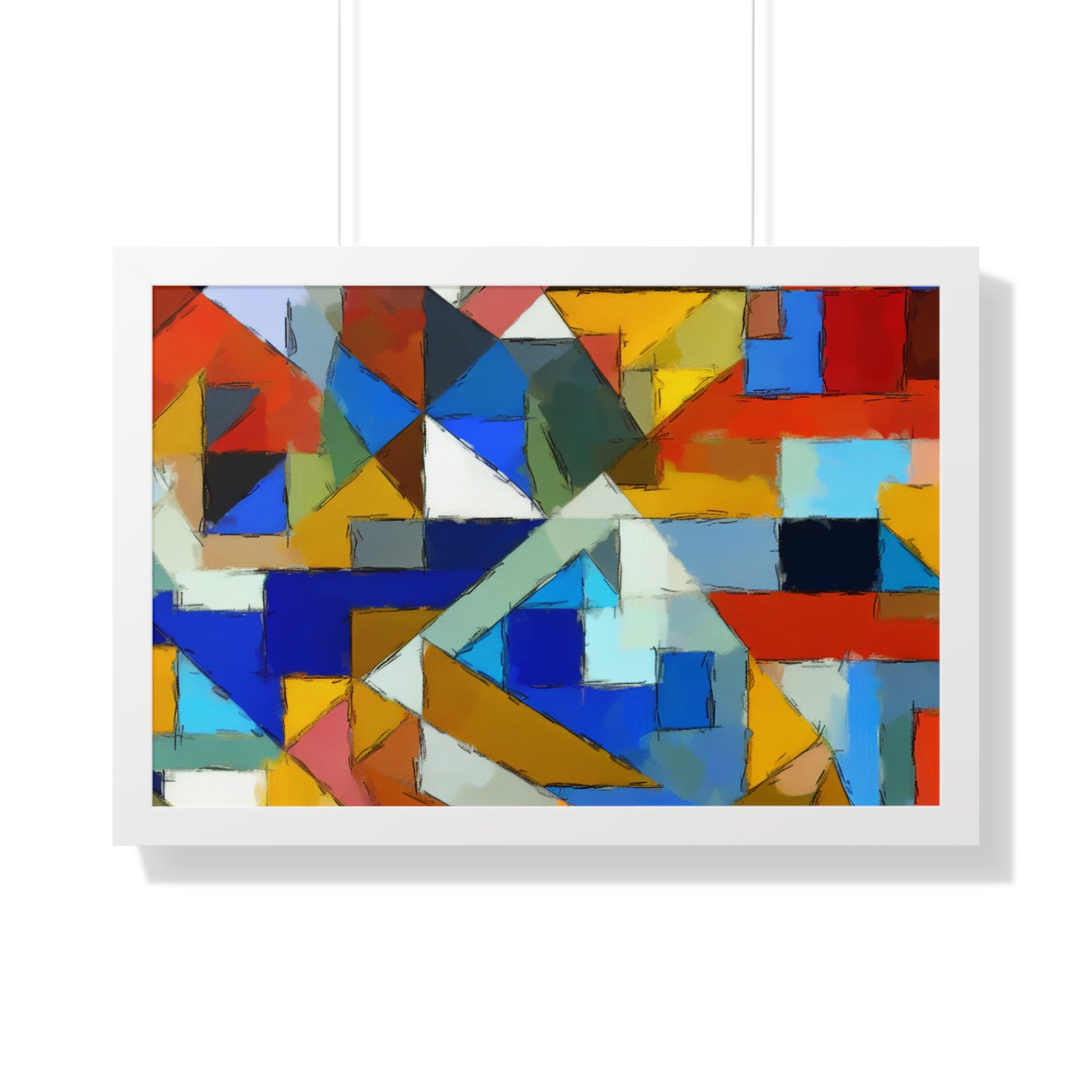 Geometric Pulse and Color | Framed Print