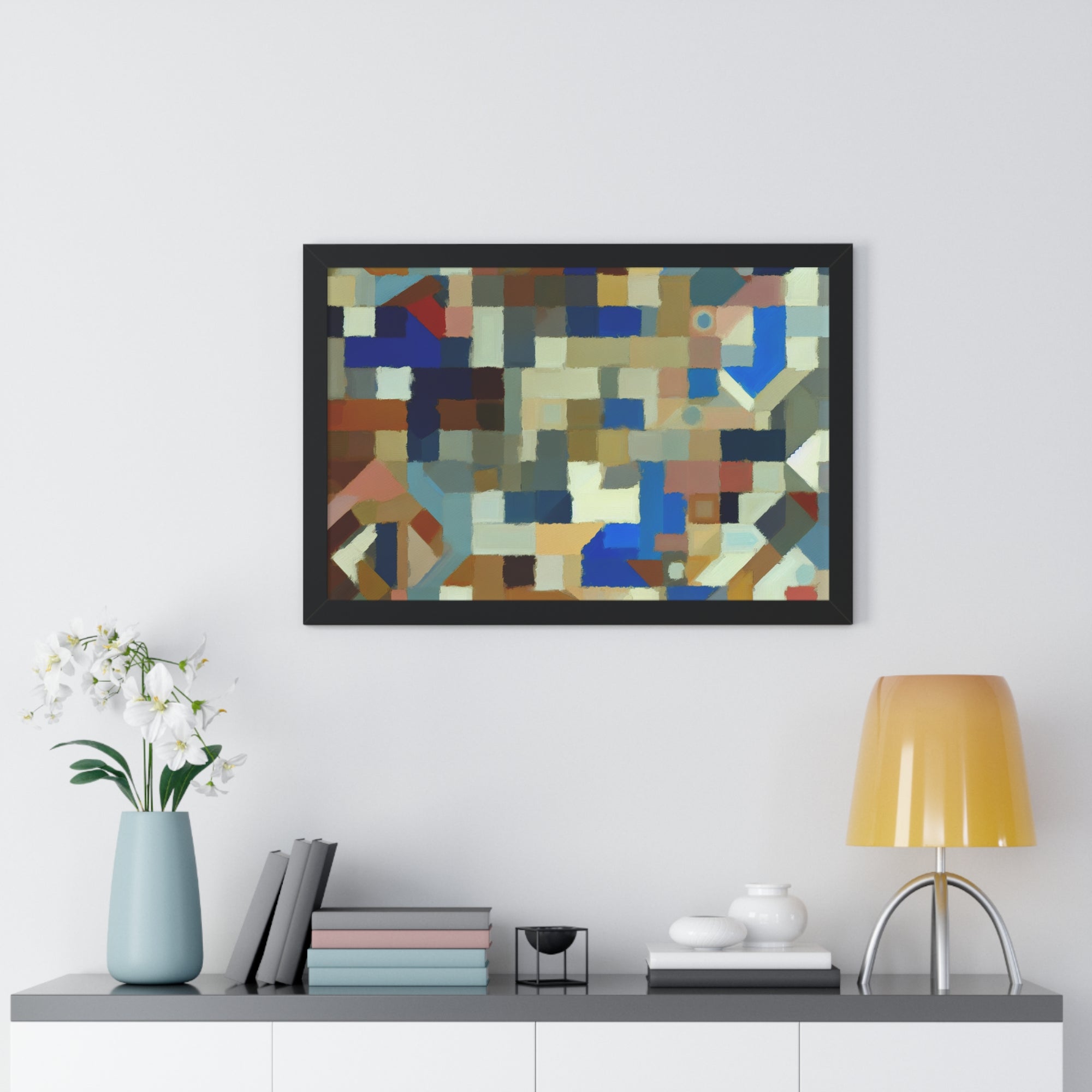 Fractured Symphony of Color | Framed Print