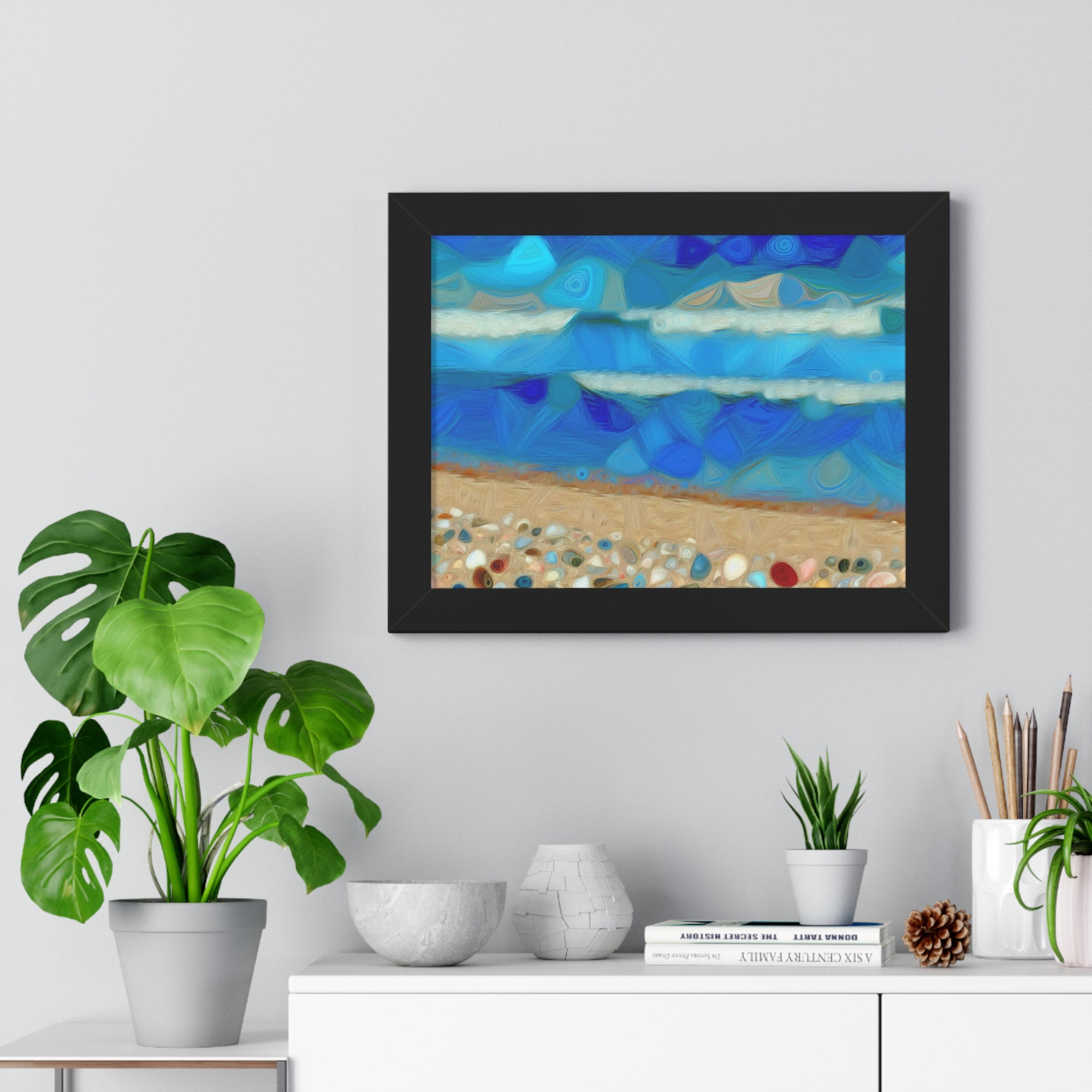 Whispers of Tidal Serenity | Framed Print