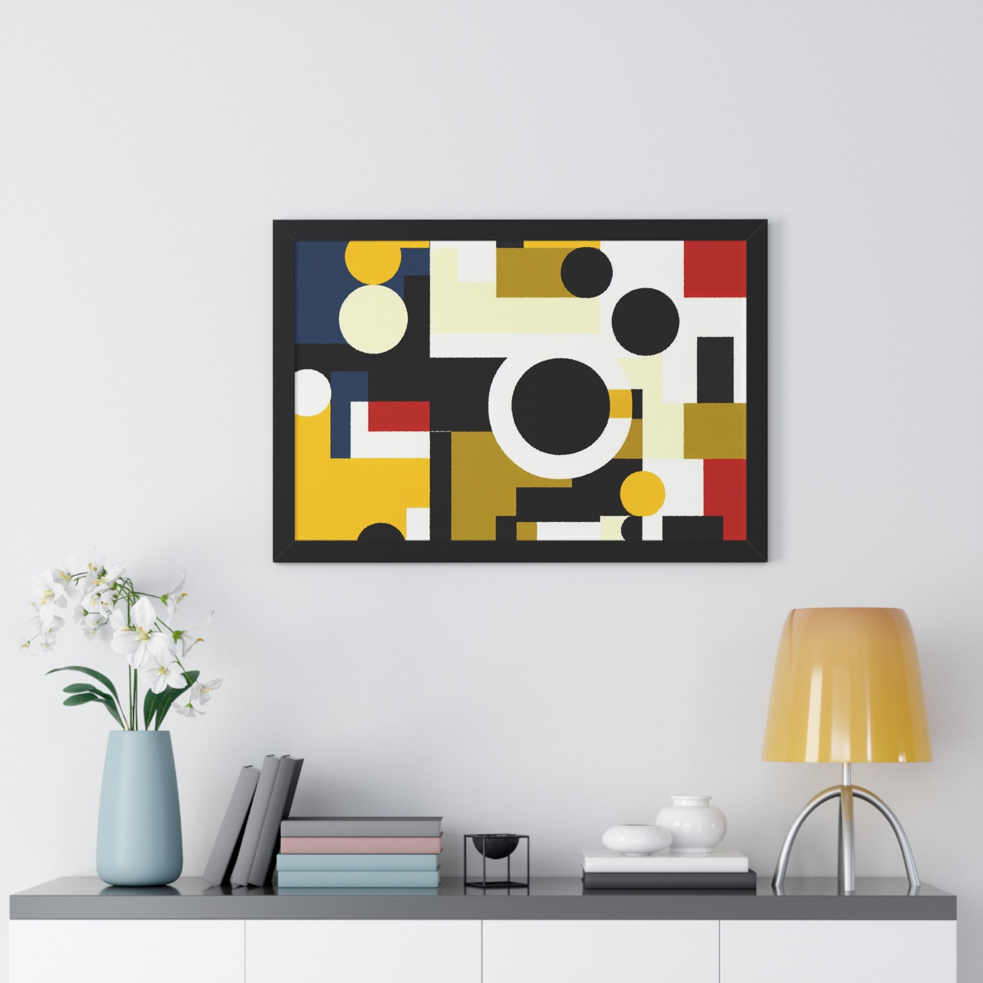 Energized Geometric Harmony | Framed Print