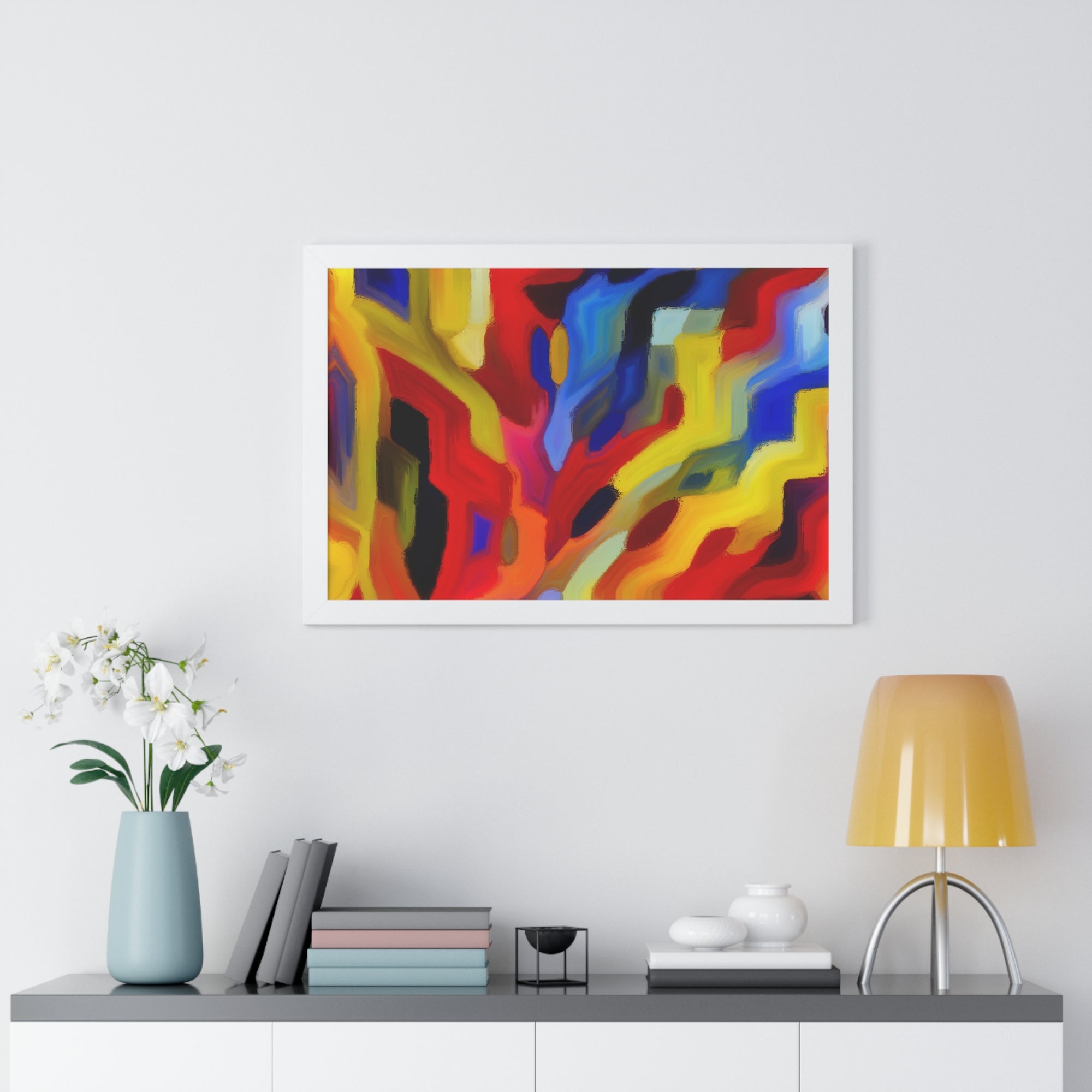 Chromatic Chaos Unveiled | Framed Print