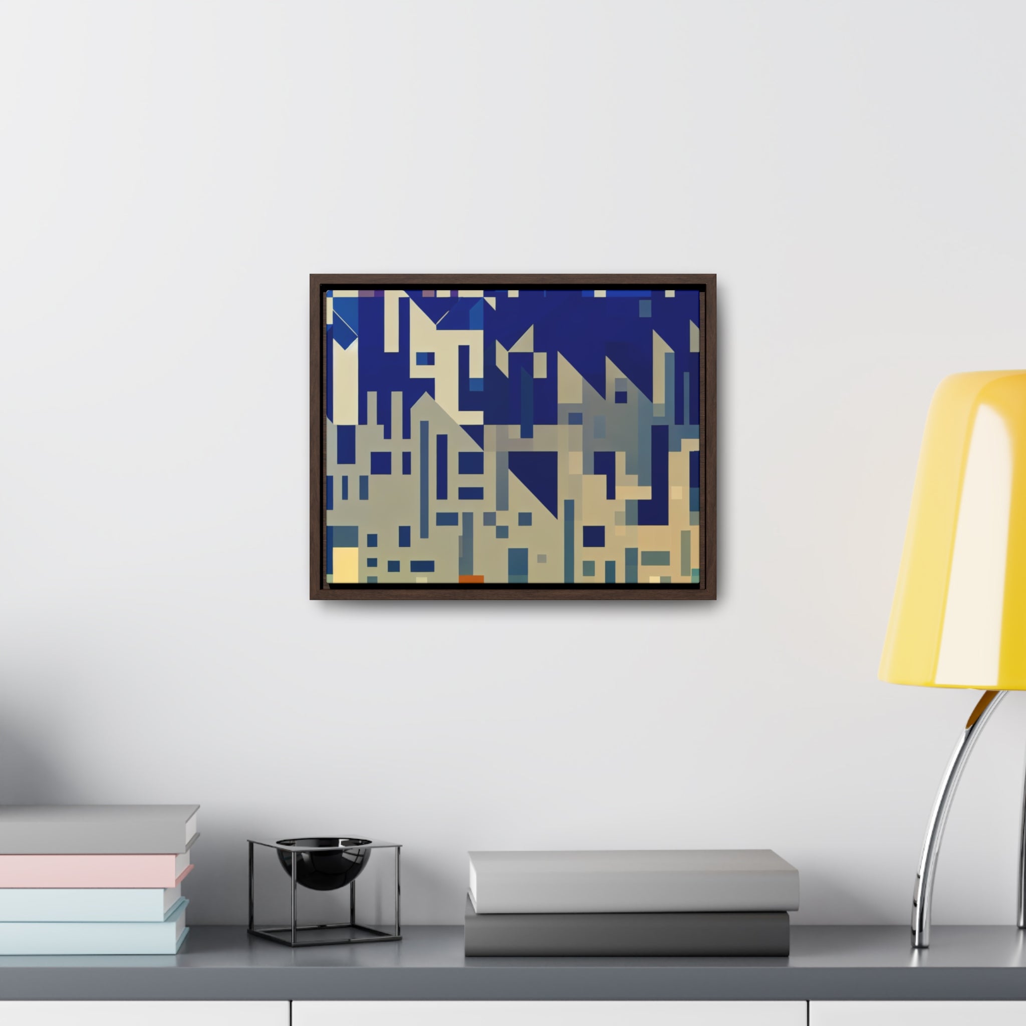 Urban Echoes and Silhouettes | Framed Canvas